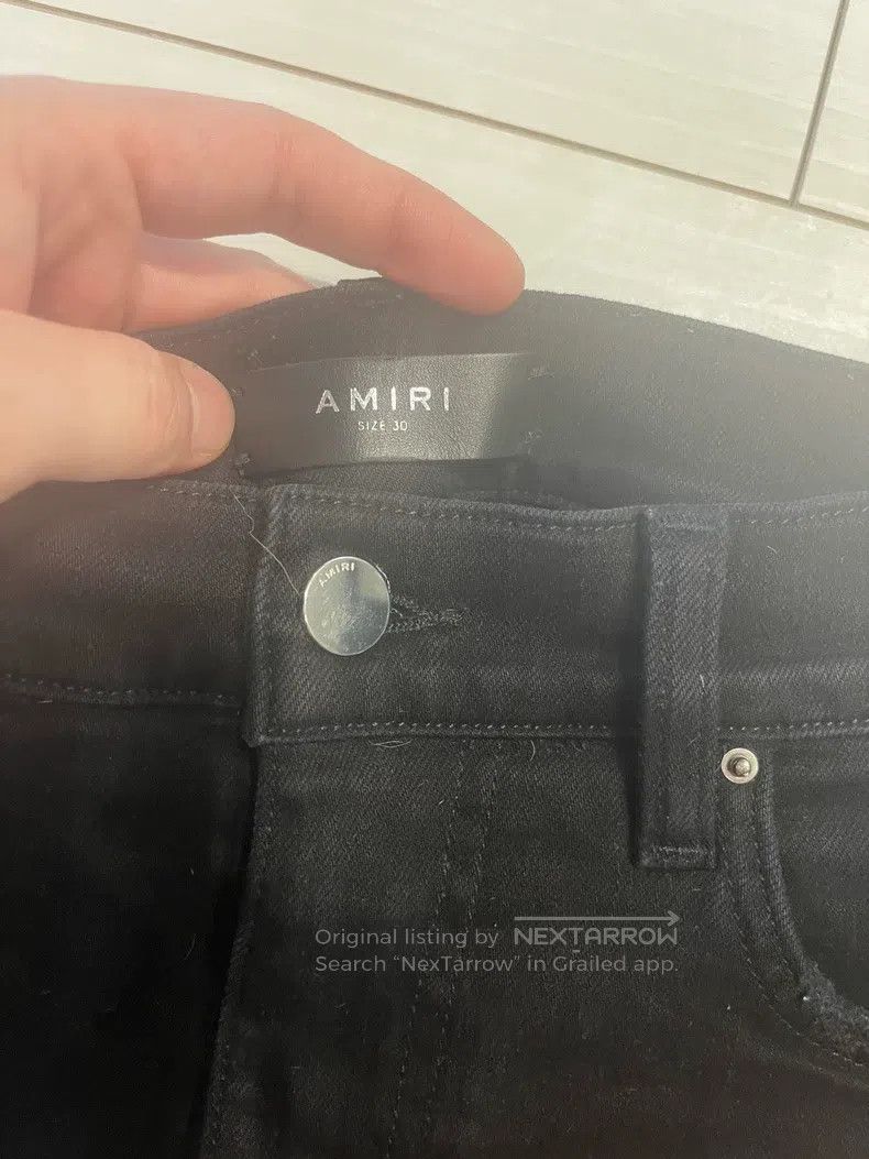 Amiri Amiri Size 30 Pure black denim snake skin pants Size US 30 / EU 46 - 6 Thumbnail