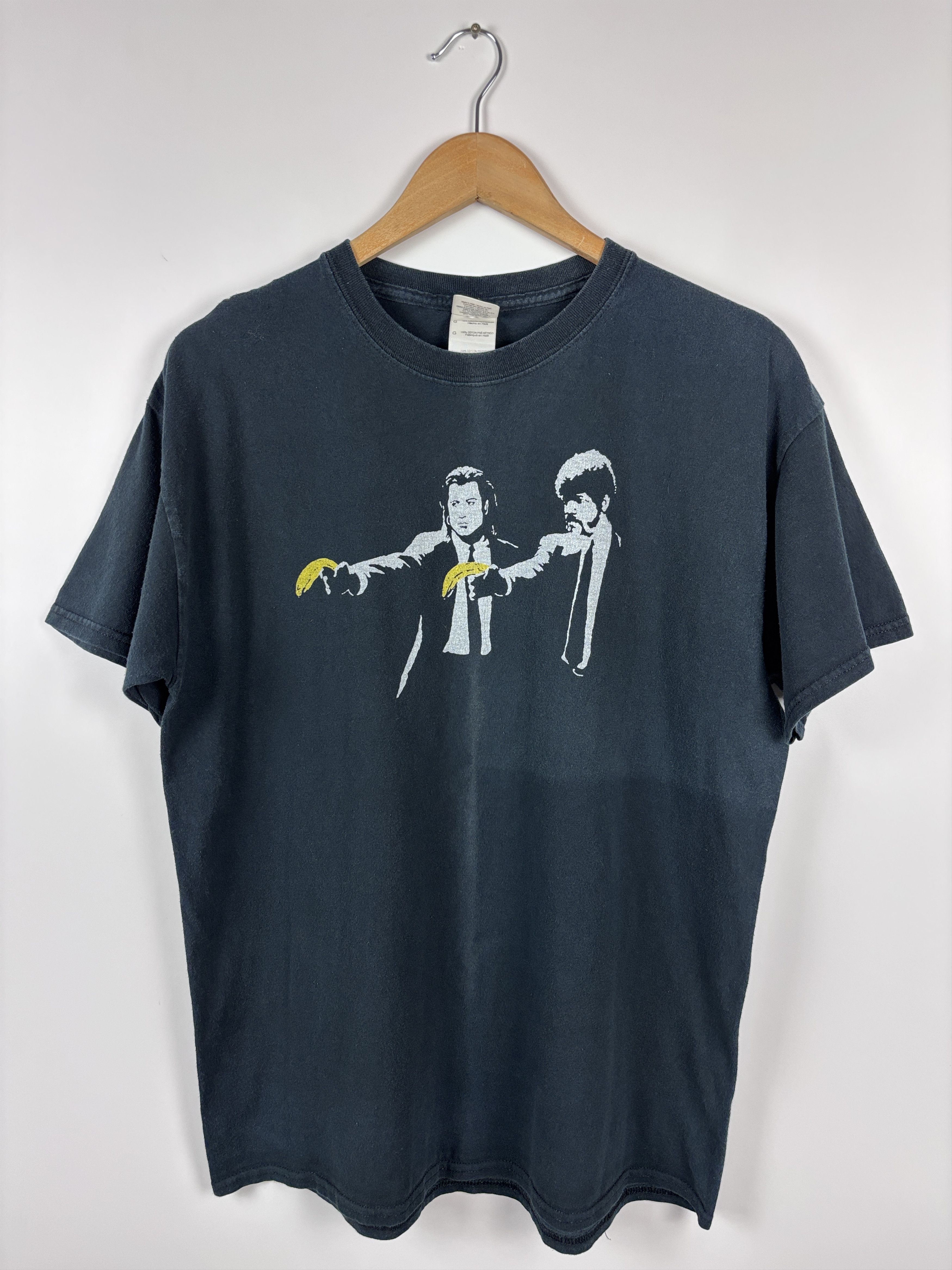Gildan × Vintage Vintage Pulp Fiction T-Shirt Black Mens Size L Size US L / EU 52-54 / 3 - 1 Thumbnail