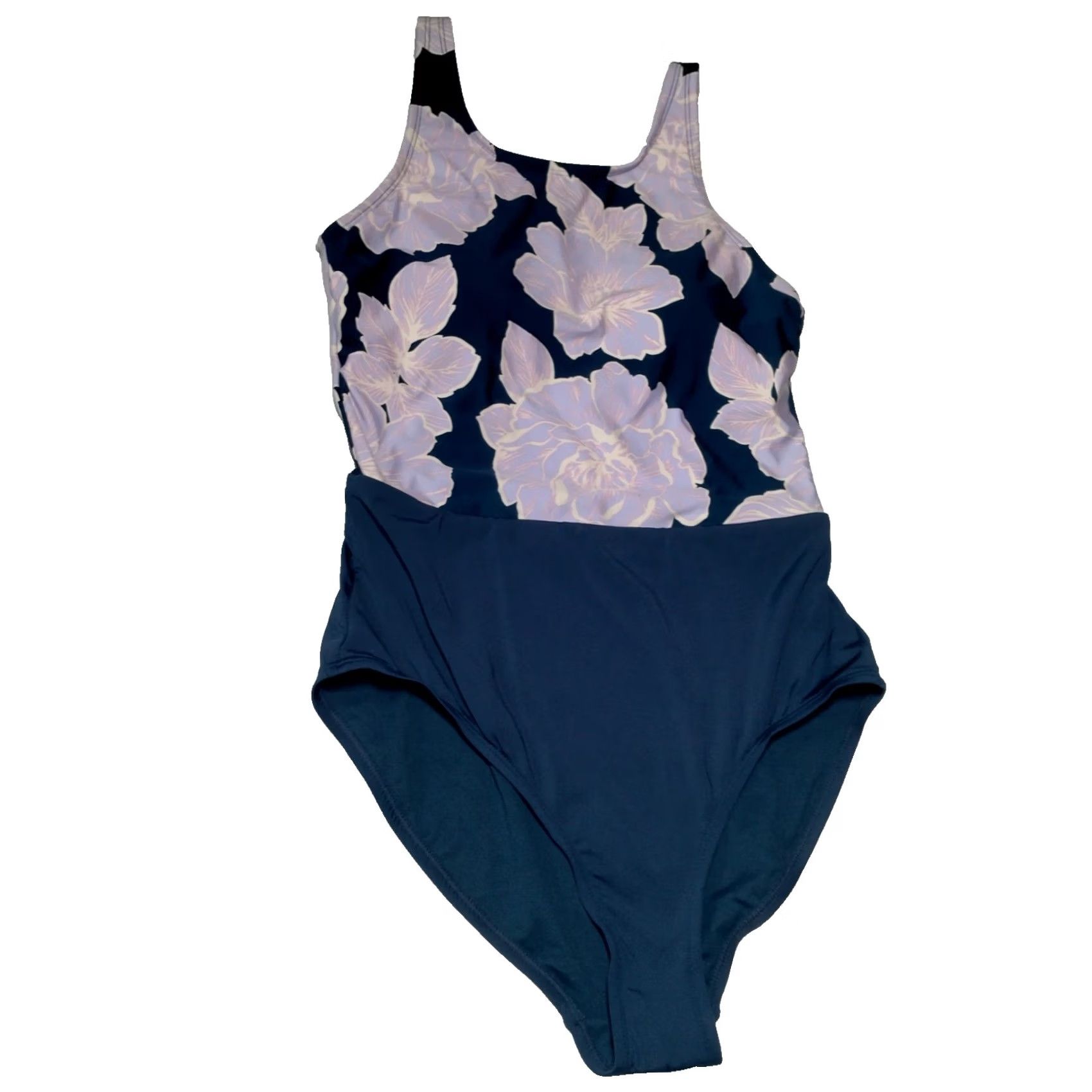 Catalina Catalina One Piece Bathing Suit Floral Tank Swim M Blue Purple Womens Size M / US 6-8 / IT 42-44 - 3 Thumbnail