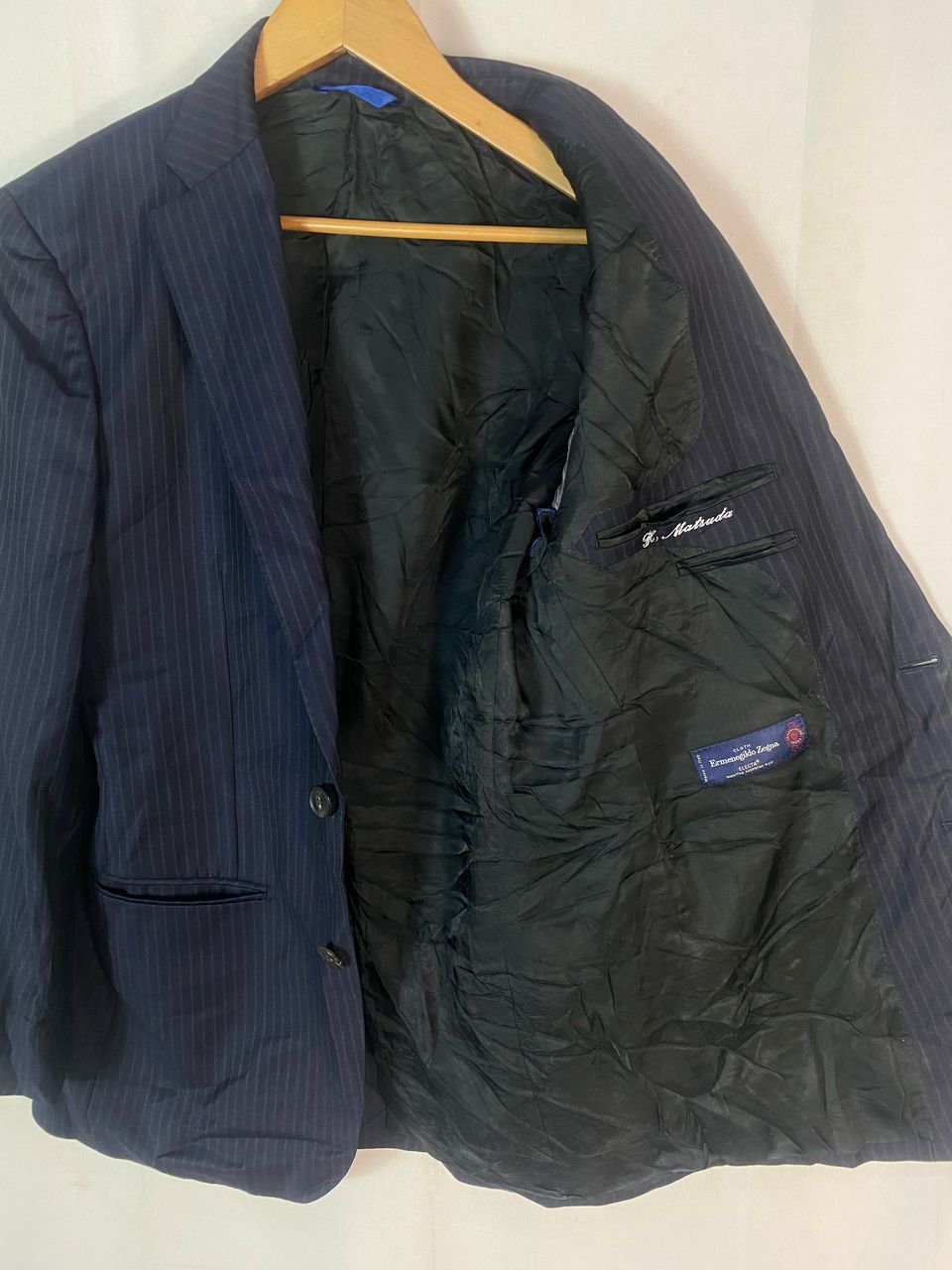 Designer × Ermenegildo Zegna Ermenegildo zegna stripe blazer jacket Size US M / EU 48-50 / 2 - 4 Thumbnail
