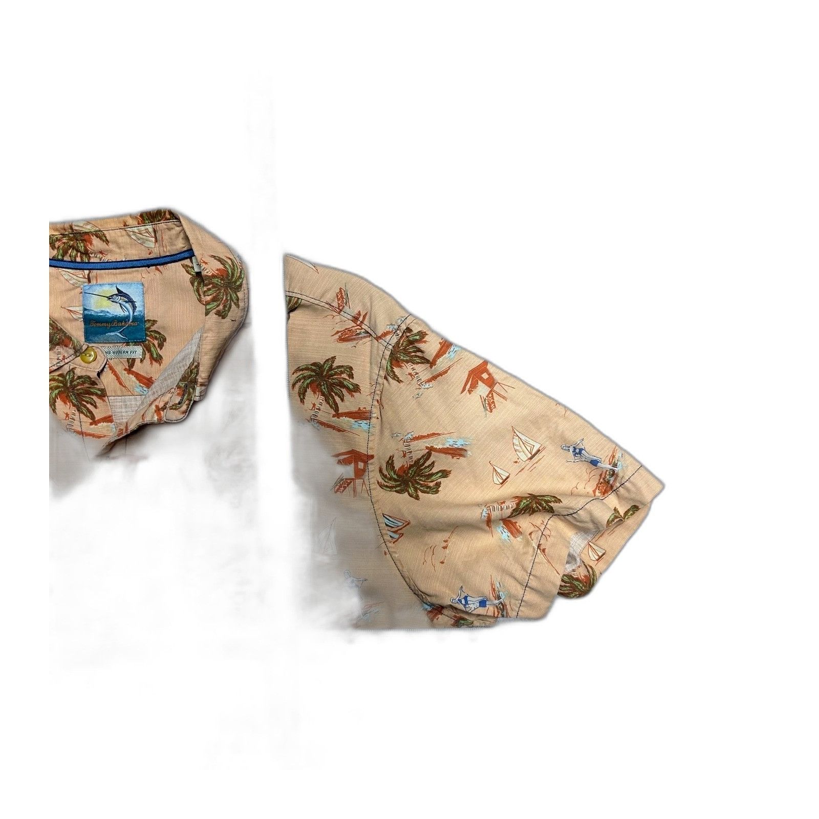 Tommy Bahama Tommy Bahama Shirt XL Isnald Modern Fit Island Silk Sailing Size US XL / EU 56 / 4 - 2 Thumbnail