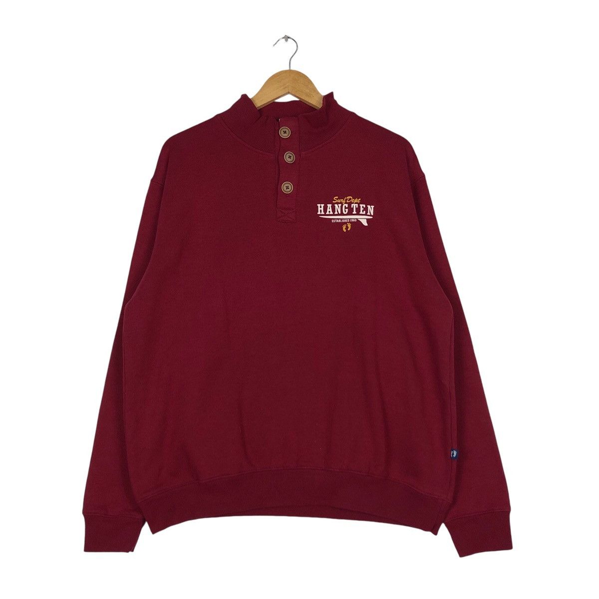 Hang Ten Vintage Hang Ten Pullover Sweatshirt Jumper Rare Size US M / EU 48-50 / 2 - 1 Thumbnail