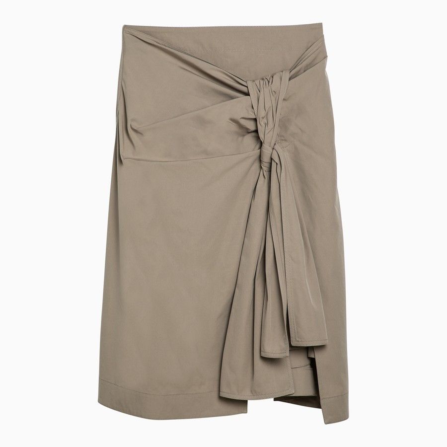 Bottega Veneta o1d2blof0824 Midi Skirt in Sand Size 27" / US 4 / IT 40 - 1 Thumbnail