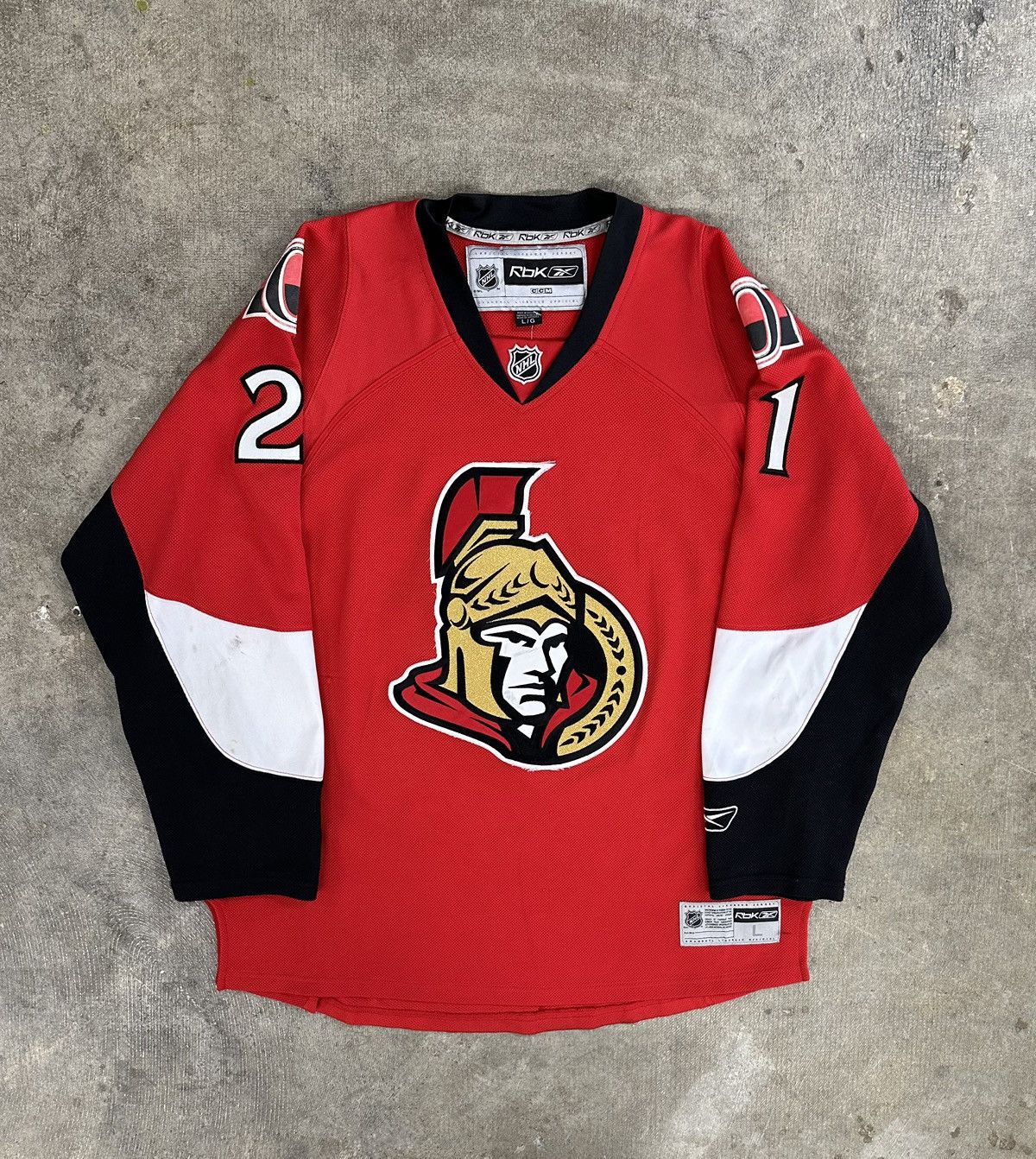 Reebok × Vintage Crazy Y2K Ottawa Senators Reebok Hockey Jersey #21 Size US L / EU 52-54 / 3 - 1 Thumbnail