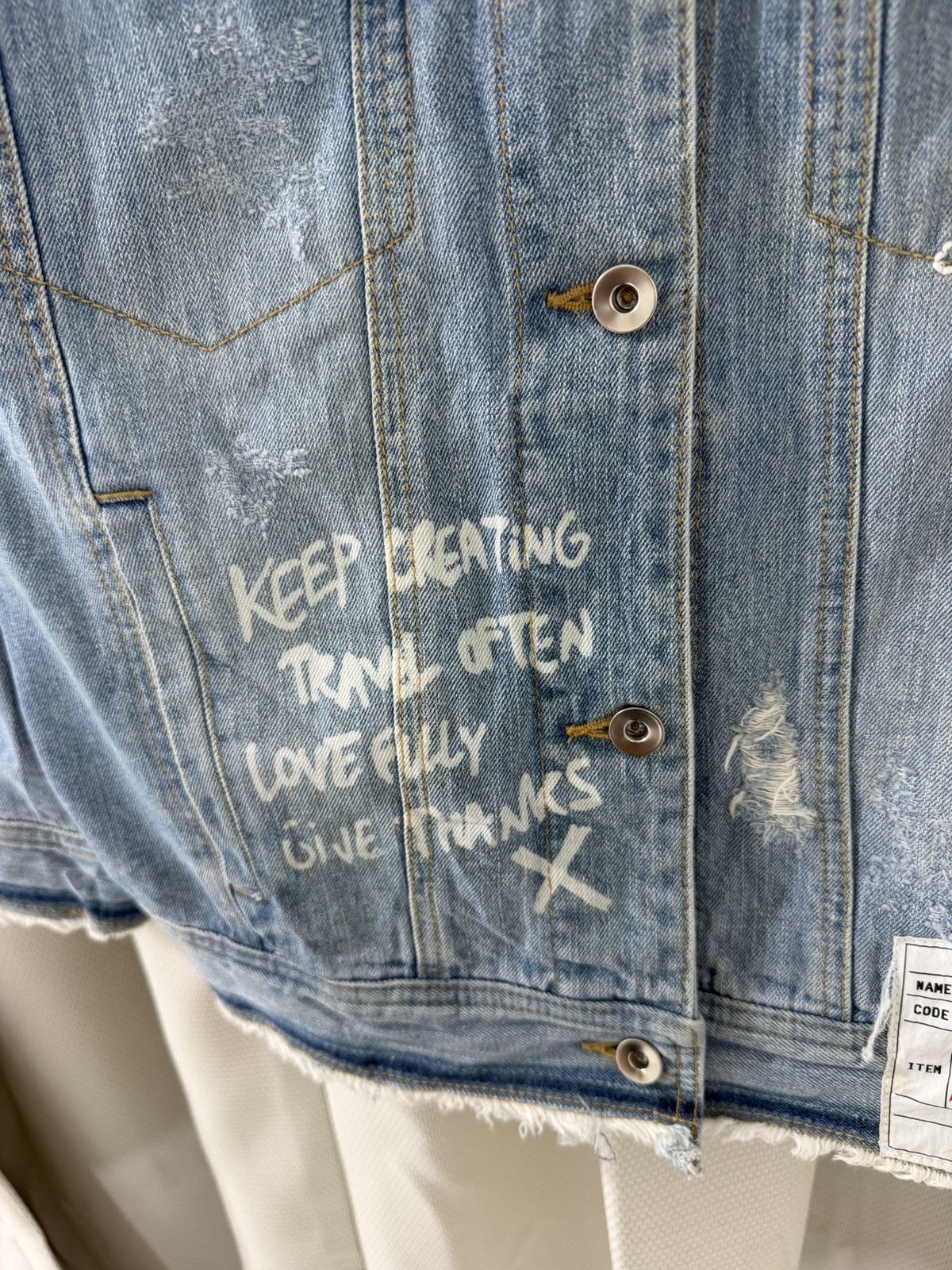 Seditionaries RARE Vintage Distressed Punk Graffiti Denim Jacket LGB Style Size US M / EU 48-50 / 2 - 7 Thumbnail