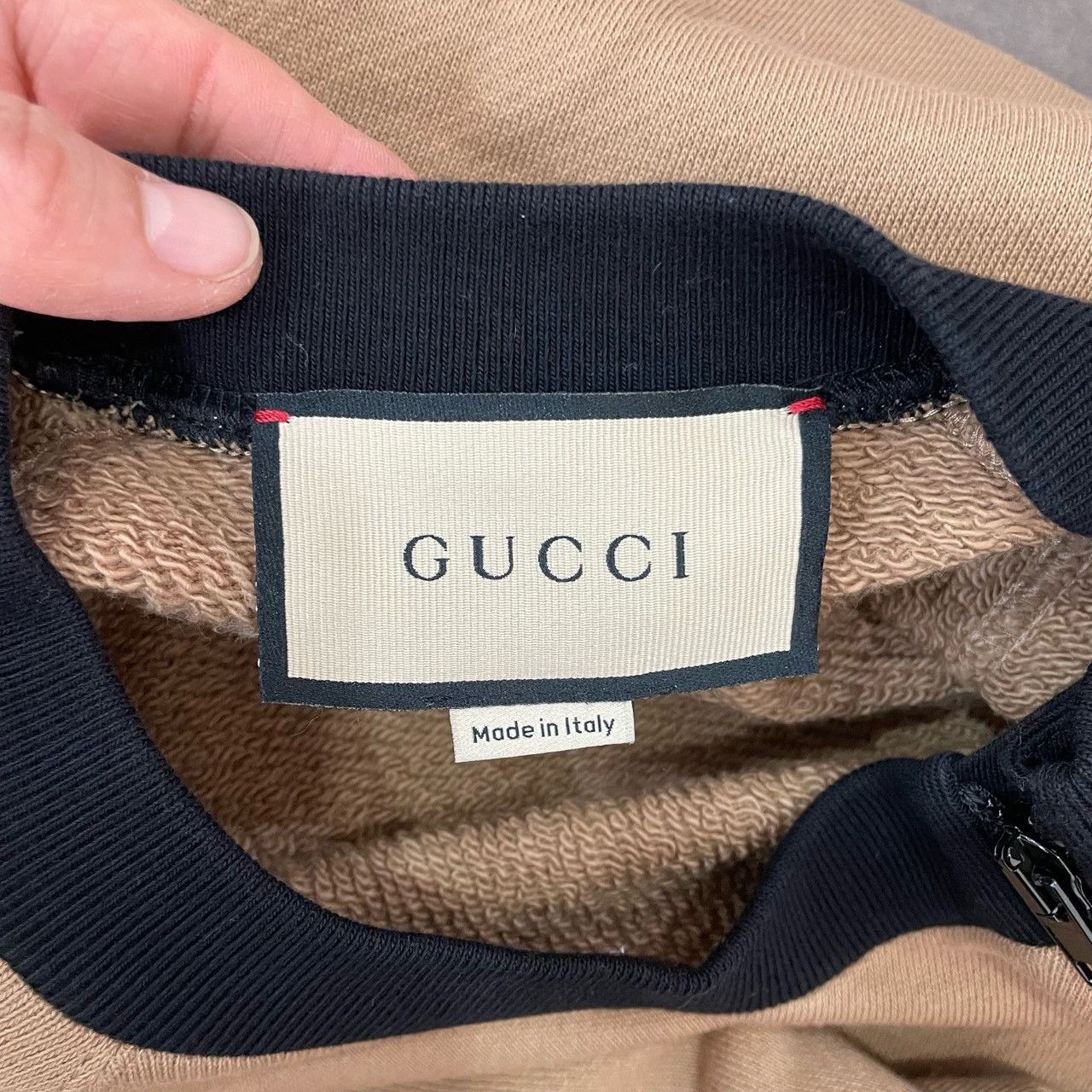 Gucci Gucci Khaki new half-zipper sweatshirt 2501-Nextarrow Size US S / EU 44-46 / 1 - 5 Thumbnail