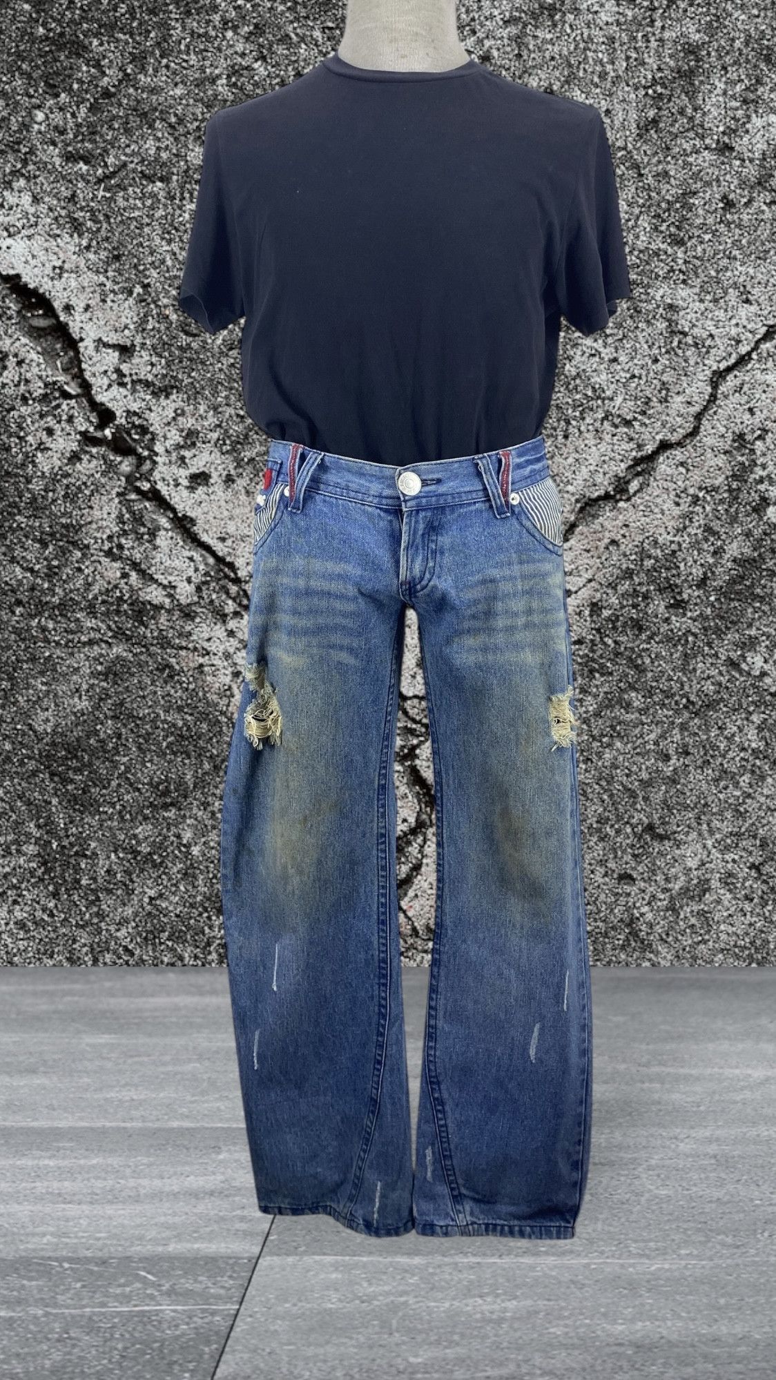 Japanese Brand Blue Moon Blue Japan Denim Jeans Japanese Surf Jeans Pants Size US 31 - 2 Thumbnail