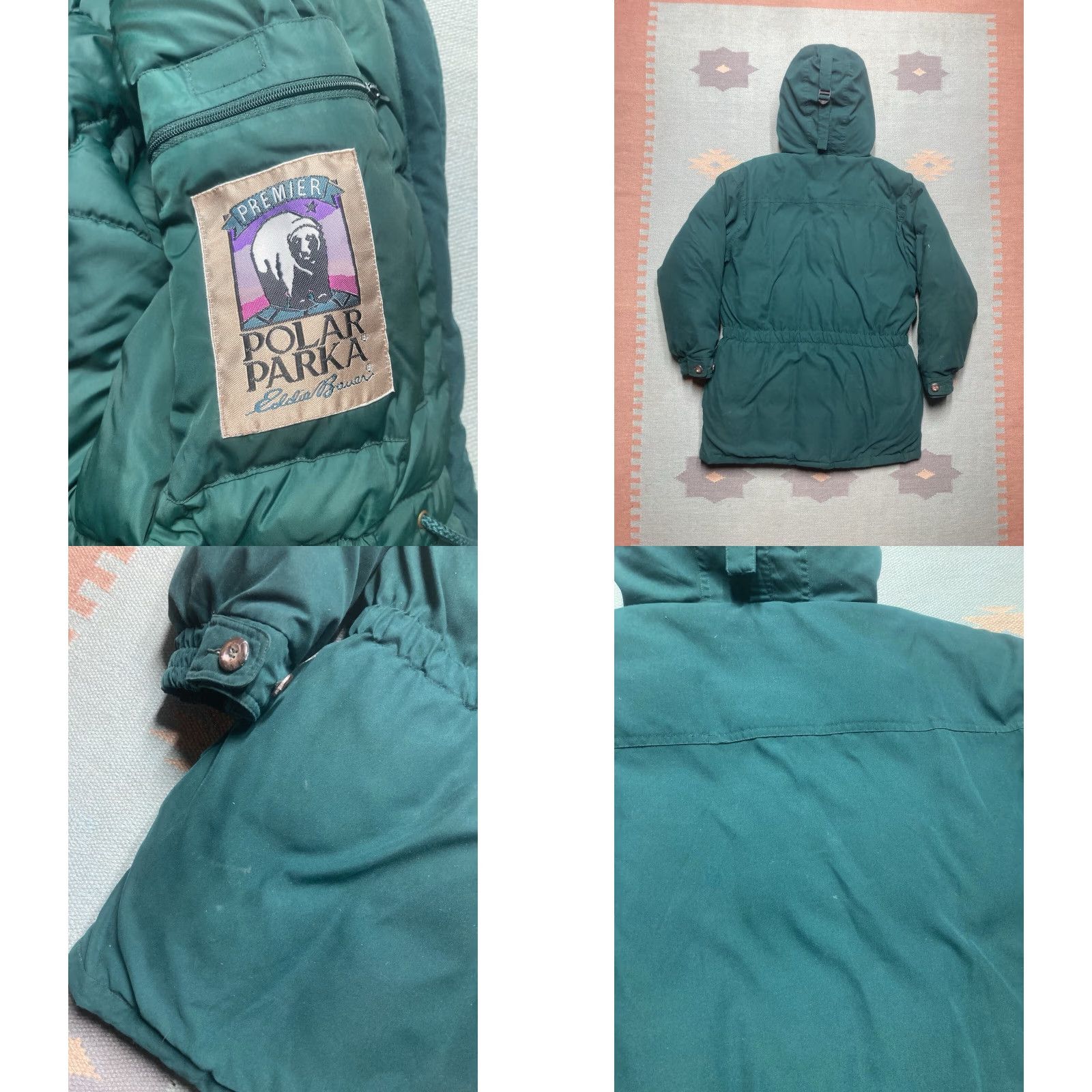 Eddie Bauer VINTAGE Eddie Bauer parka Jacket Women's Medium Goose Down Polar Premium Green Size M / US 6-8 / IT 42-44 - 9 Thumbnail