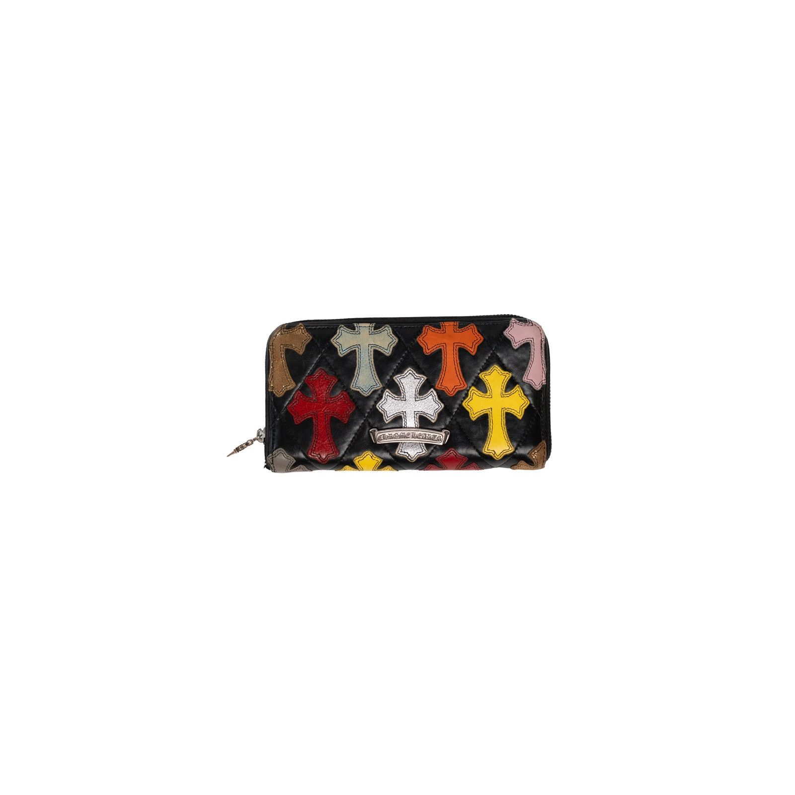 Chrome Hearts Multicolor Cross Patch Quilted Long Zip Wallet Size ONE SIZE - 2 Thumbnail