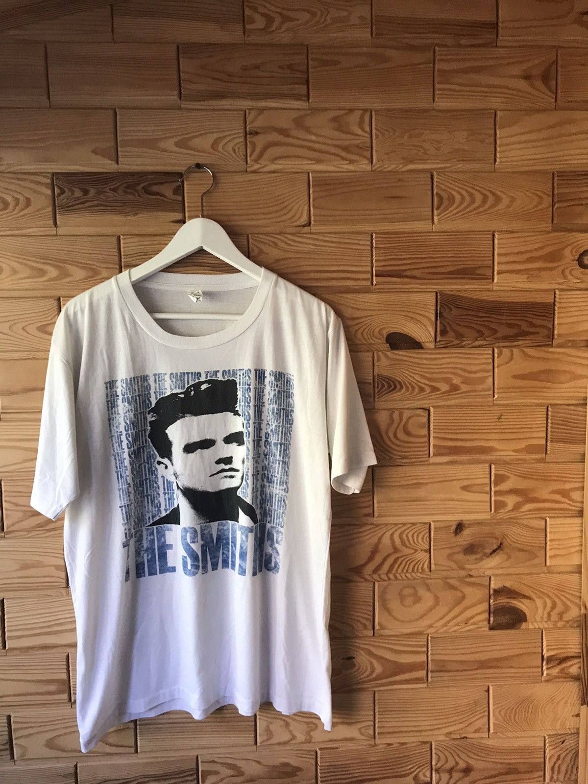 image of Band Tees x The Smiths Crazy Vintage The Smiths 90's Single Stitch Tee in White, Men's (Size Large)