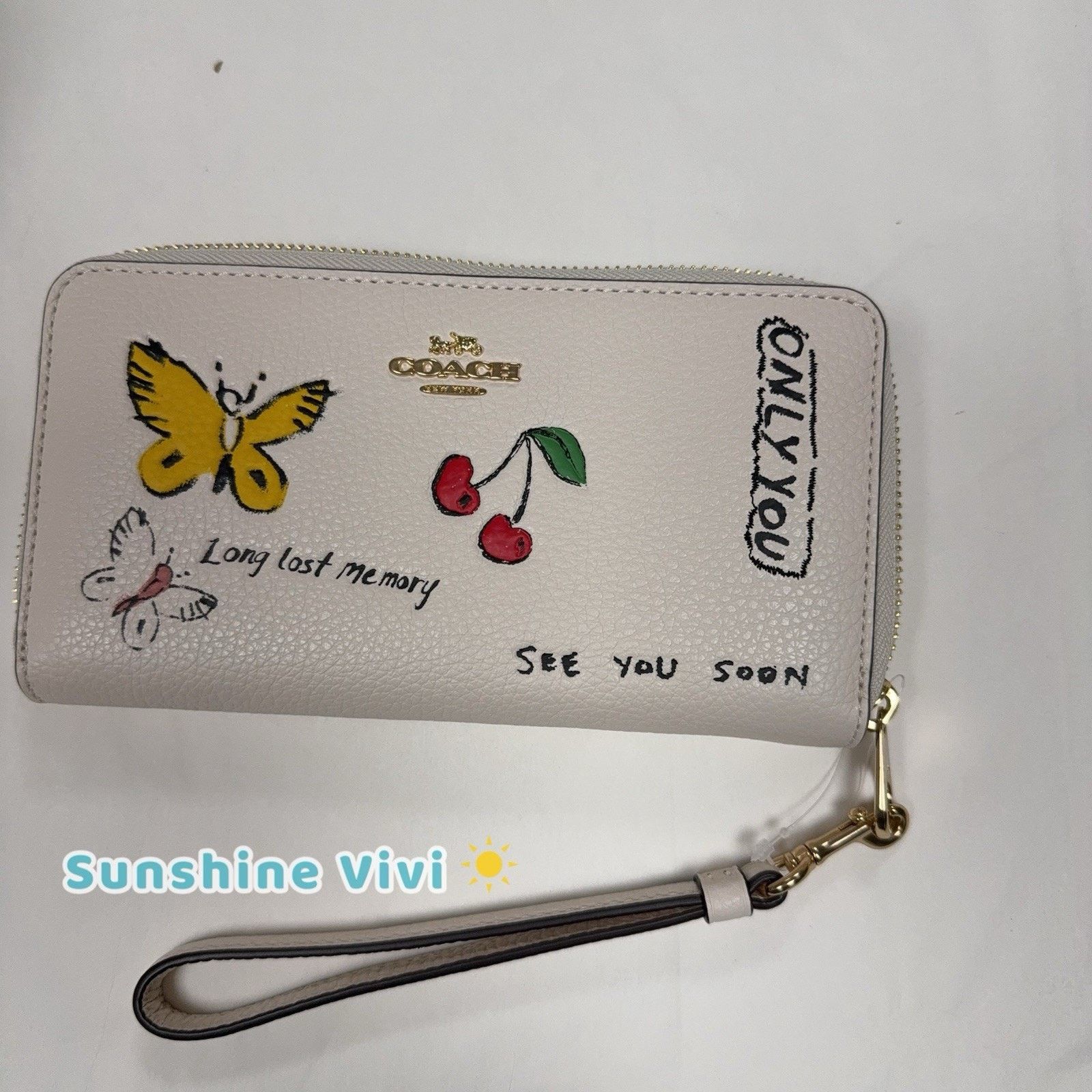 Coach NWT Coach Long Zip Around Wallet With Sketch Print CAX11 Size ONE SIZE - 2 Thumbnail
