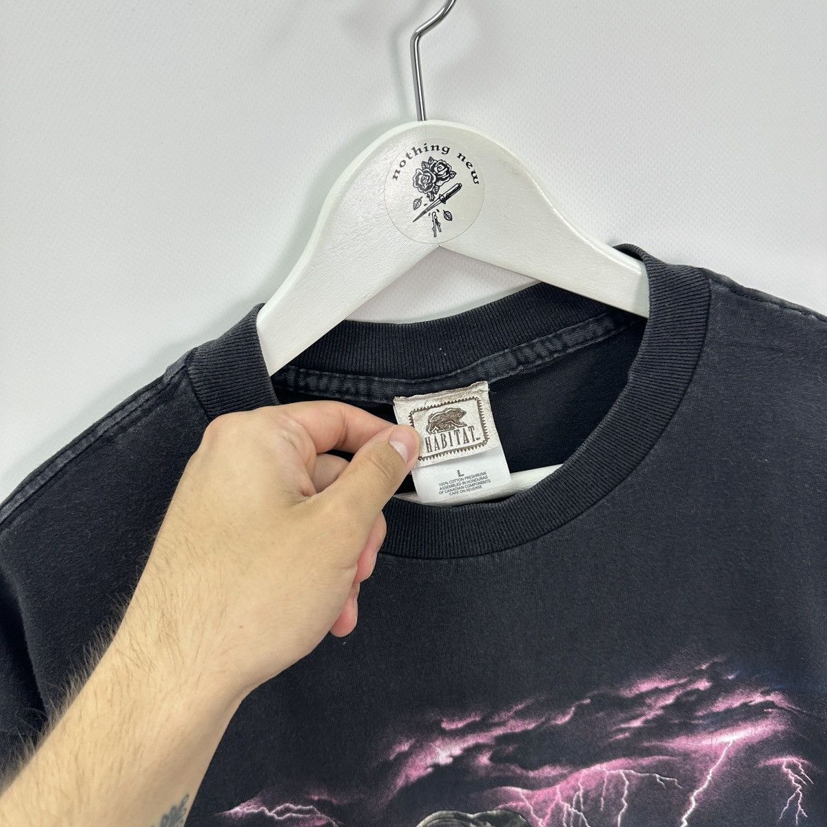 Habitat Vintage 90s Habitat Elephants Lighting Aop tee y2k rare og Size US L / EU 52-54 / 3 - 9 Thumbnail