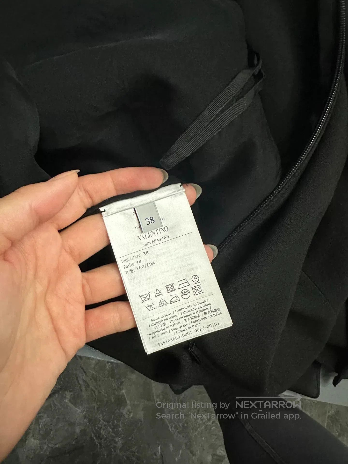 Valentino Valentino Black Wool Silk Dress. Size M / US 6-8 / IT 42-44 - 5 Thumbnail