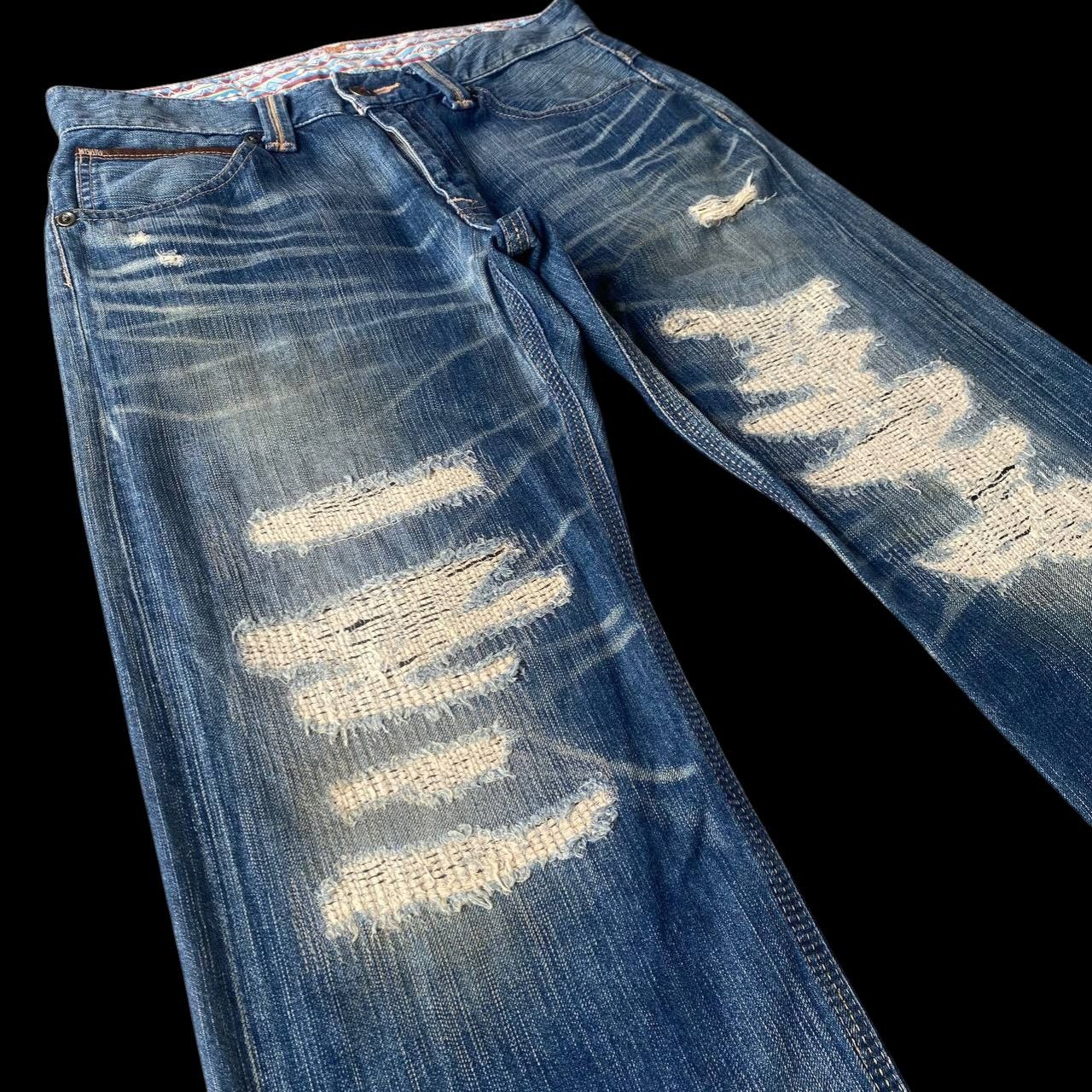 Edwin DISTRESSED CLAWMARKS EDWIN EXCLUSIVE VINTAGE DENIM Size US 33 - 5 Thumbnail