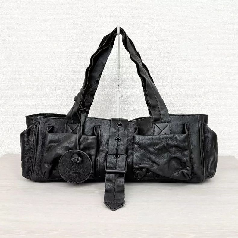 Vivienne Westwood Vivienne Westwood size os Black leather motorcycle bag Size ONE SIZE - 1 Thumbnail