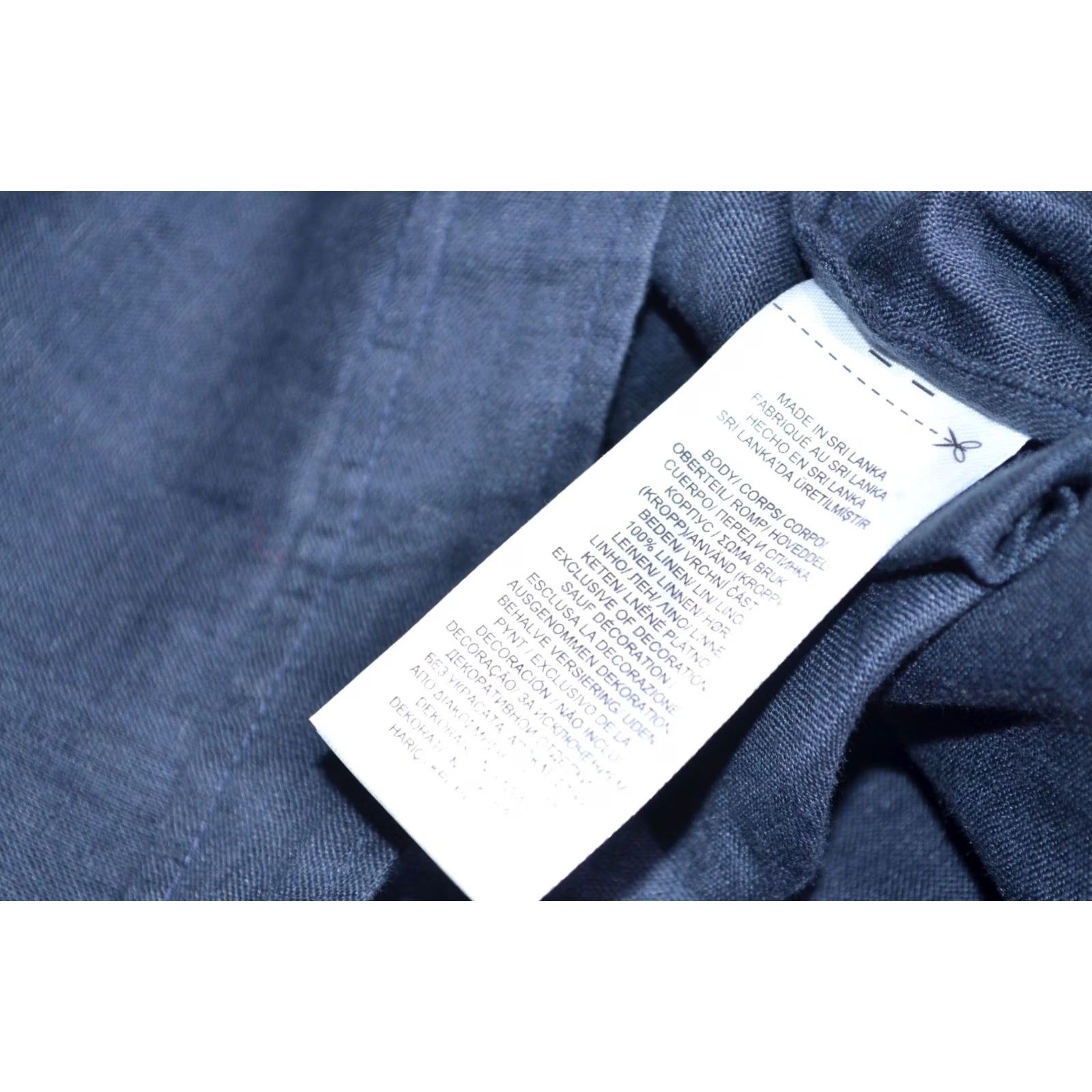 Ralph Lauren Lauren Ralph Lauren Womens Midi Skirt Wrapped 100% Linen Navy Size 8 – Ruffle Blue Wrap Skirt Size 30" / US 8 / IT 44 - 6 Thumbnail
