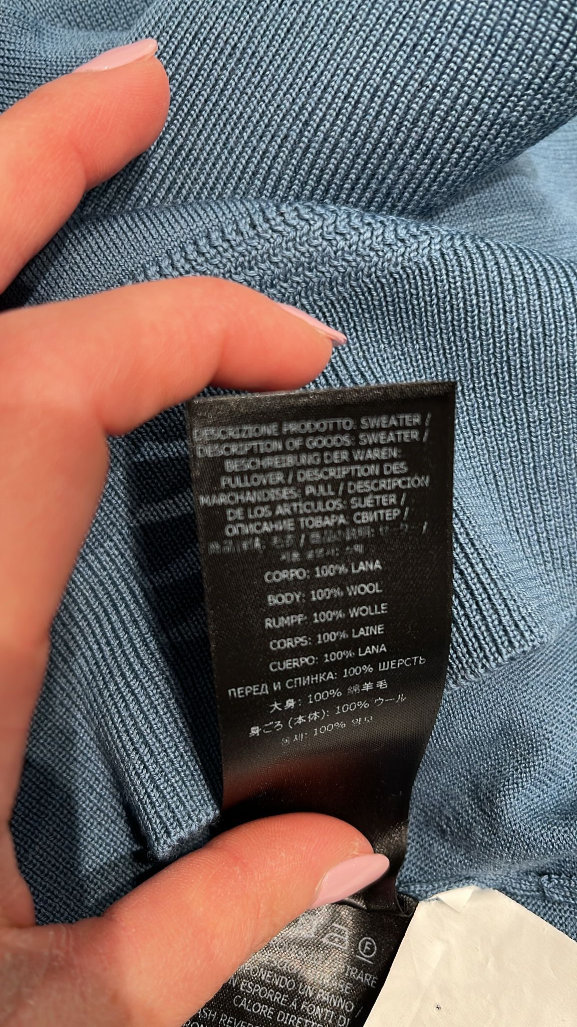 Tom Ford o1loc1c0525 KCL006 Crewneck Sweater in Steel Blue Size US M / EU 48-50 / 2 - 2 Thumbnail