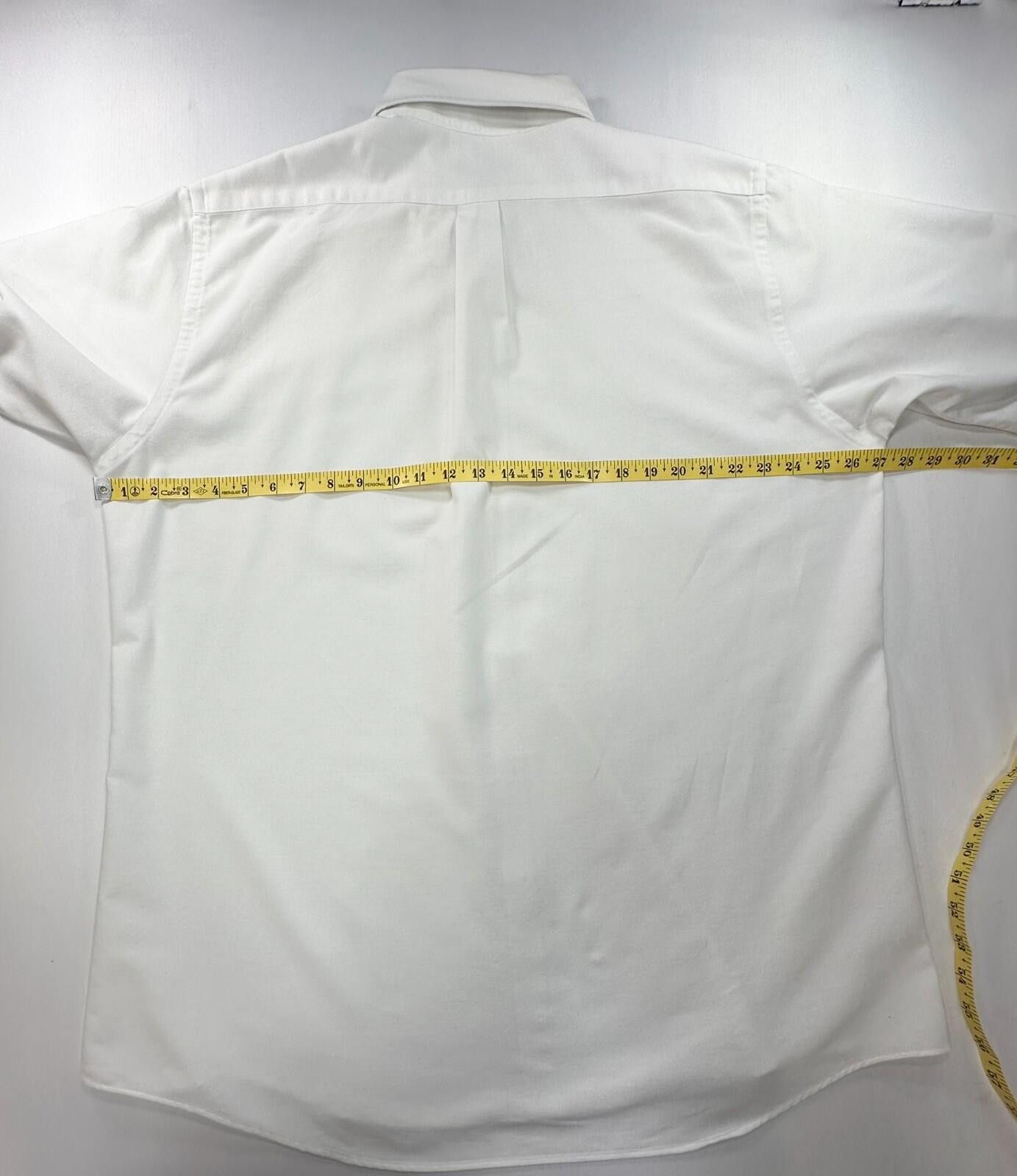 L.L. Bean LL Bean Blended Oxford Short Sleeve Button Up White Mens XL Size US XL / EU 56 / 4 - 4 Thumbnail