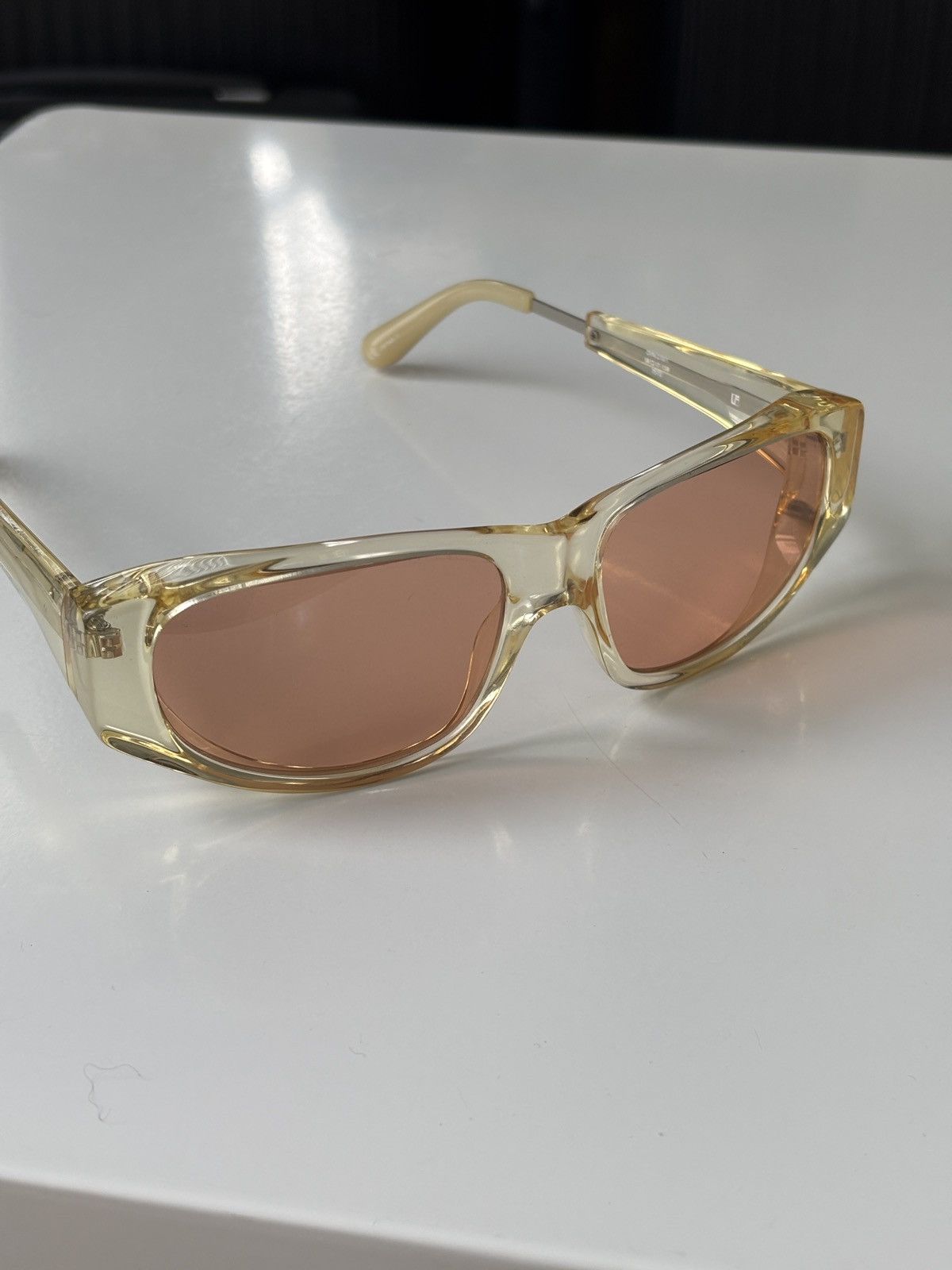 Dries Van Noten × Linda Farrow Transparent sunglasses Size ONE SIZE - 2 Thumbnail