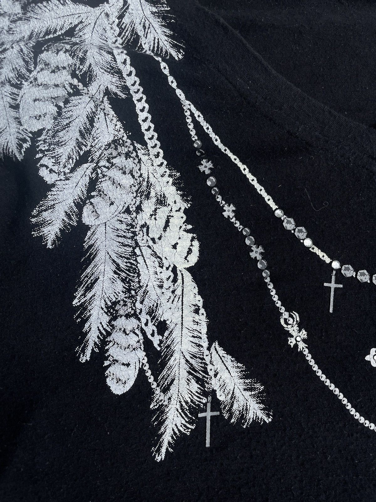 If Six Was Nine 2000s Ghost of Harlem Feather Necklace Long Sleeve Tee Vkei Size US S / EU 44-46 / 1 - 6 Thumbnail