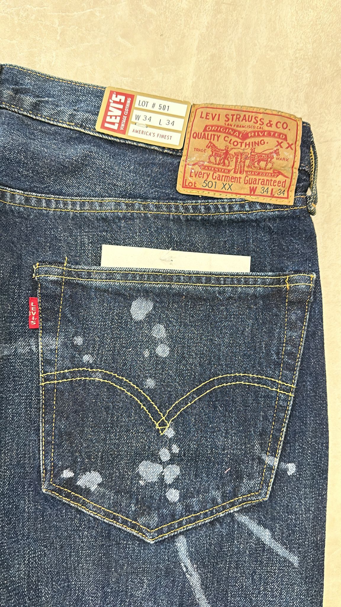 Levi's Vintage Clothing LVC Levi's Vintage Clothing 1955 501XX BigE Selvedge Jeans Size US 34 / EU 50 - 8 Thumbnail