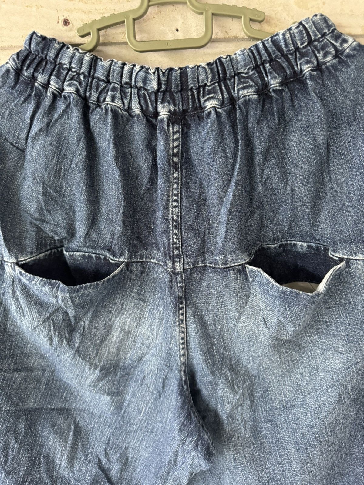 Japanese Brand DEEP BLUE CROPPER PANST JAPAN Size US 34 / EU 50 - 4 Thumbnail