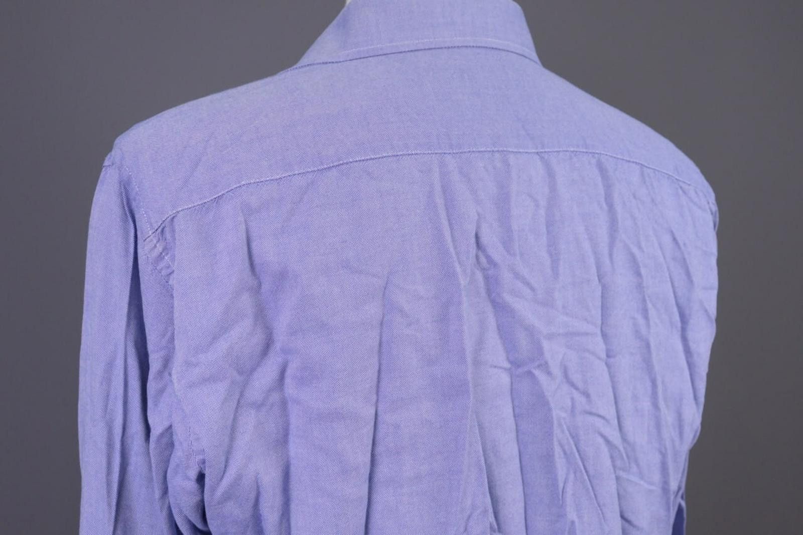 Designer Bottega del Sarto La Camicia Blue Button Down Shirt Size 43 Size US M / EU 48-50 / 2 - 9 Thumbnail