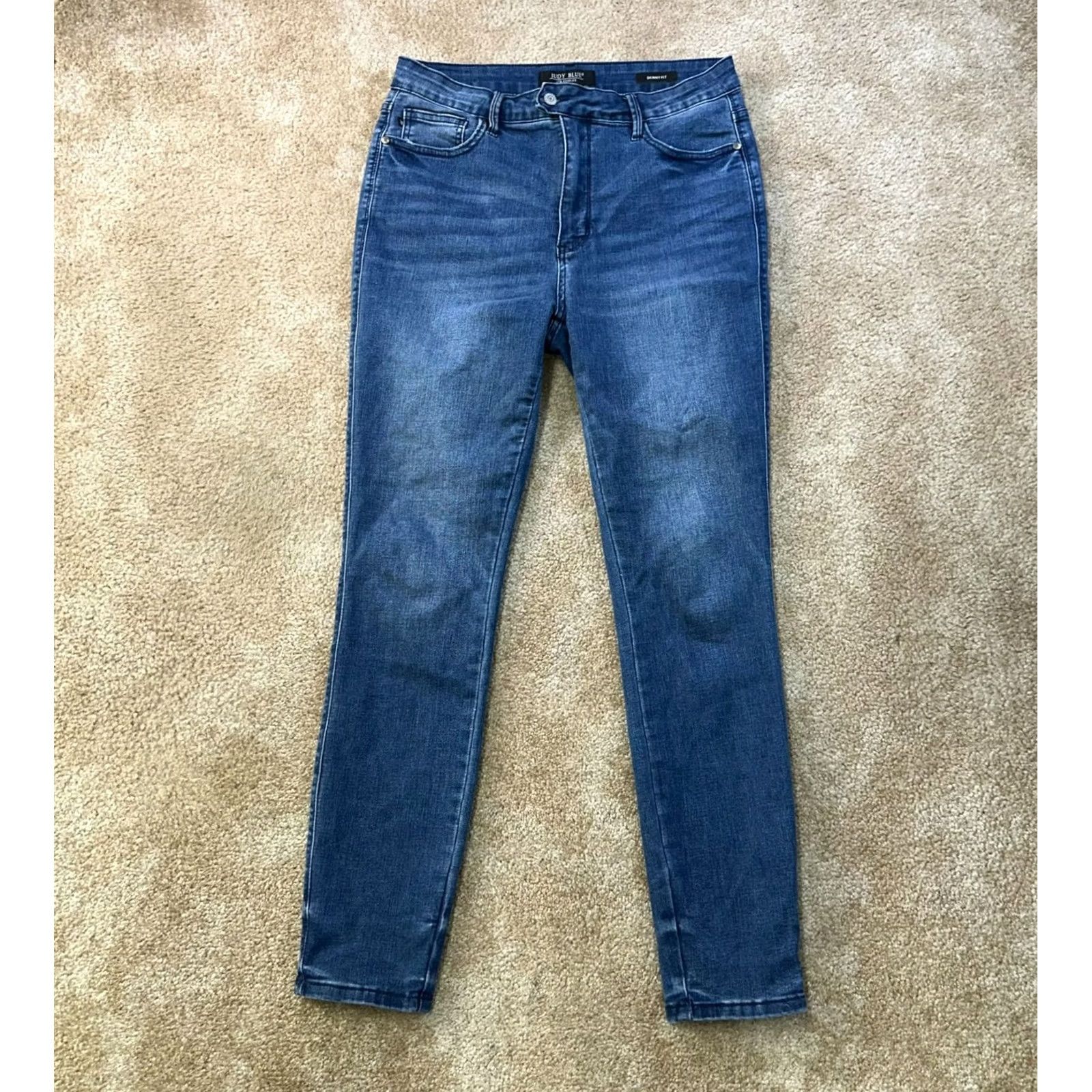 Vintage Judy Blue Jeans Skinny Women's 13/31 Blue Stretch Denim High rise Denim Rise H 0 Size 34" / US 12 / IT 48 - 2 Thumbnail