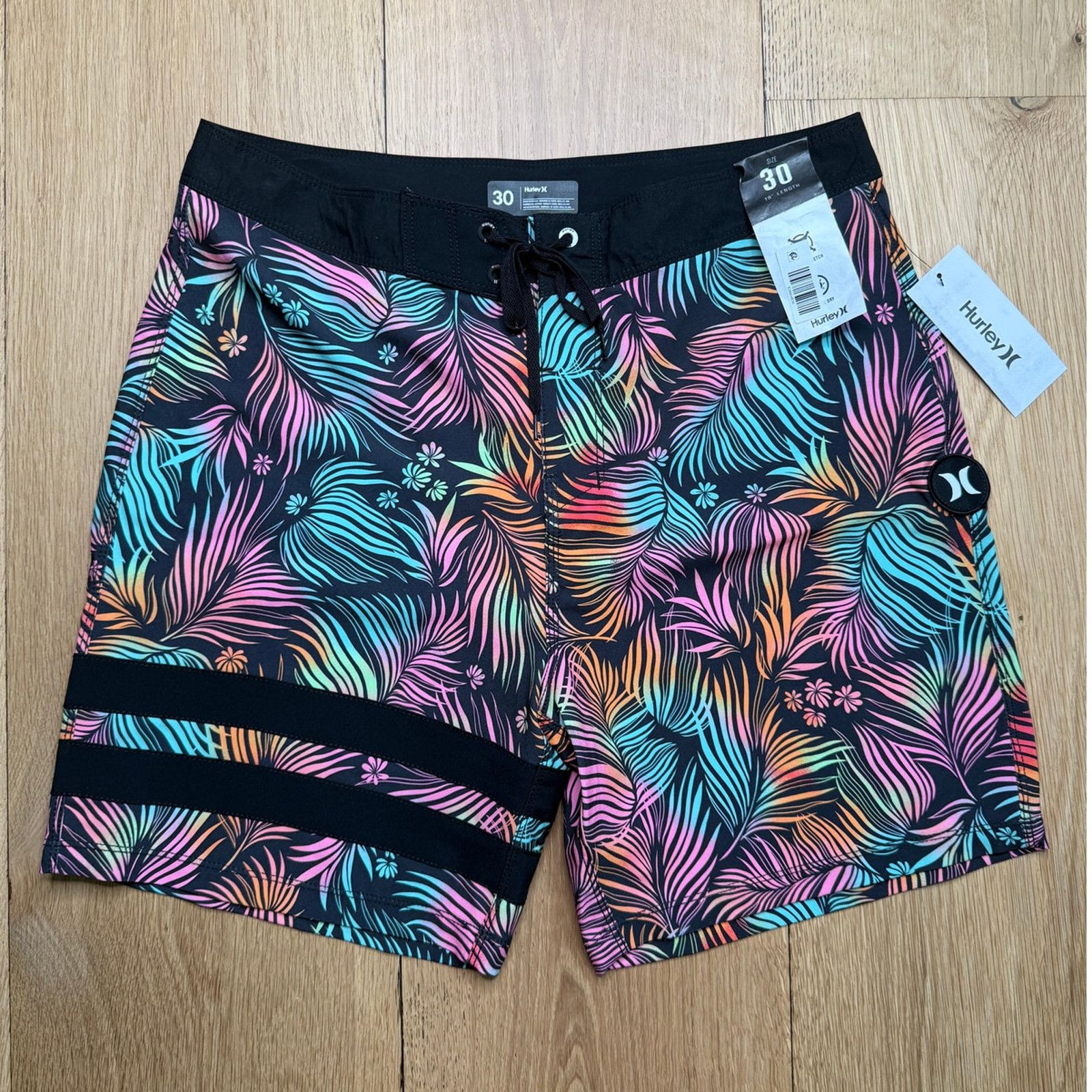 Hurley Boardshort Uomo - Phantom-Eco Block Party 18', Osso, 1