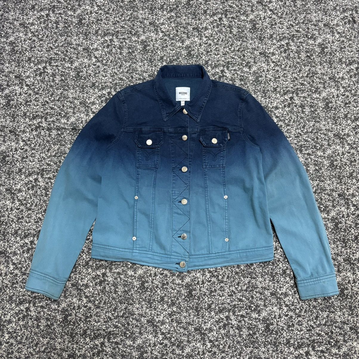 Moschino 🔴 MOSCHINO Vintage Denim Jacket 🔴 Size S / US 4 / IT 40 - 1 Thumbnail