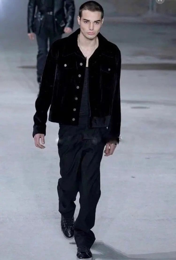 Hedi Slimane × Saint Laurent Paris *Rarest Saint Laurent x Hedi slimane Suede trucker jacket 46 Size US S / EU 44-46 / 1 - 16 Thumbnail