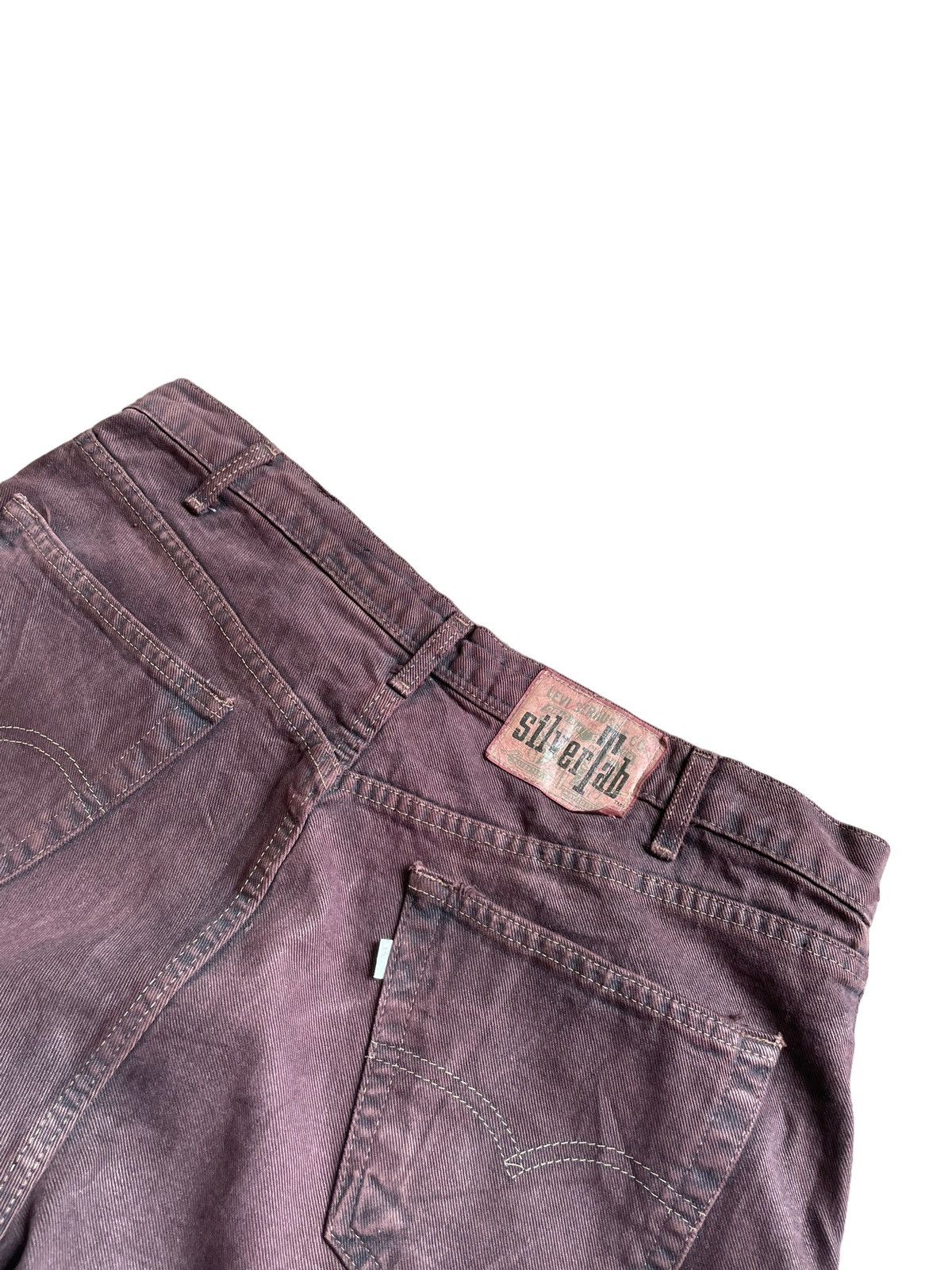 Levi's Vintage Rare 90’s Levis Silvertab Baggy Maroon Colour Size US 36 / EU 52 - 9 Thumbnail