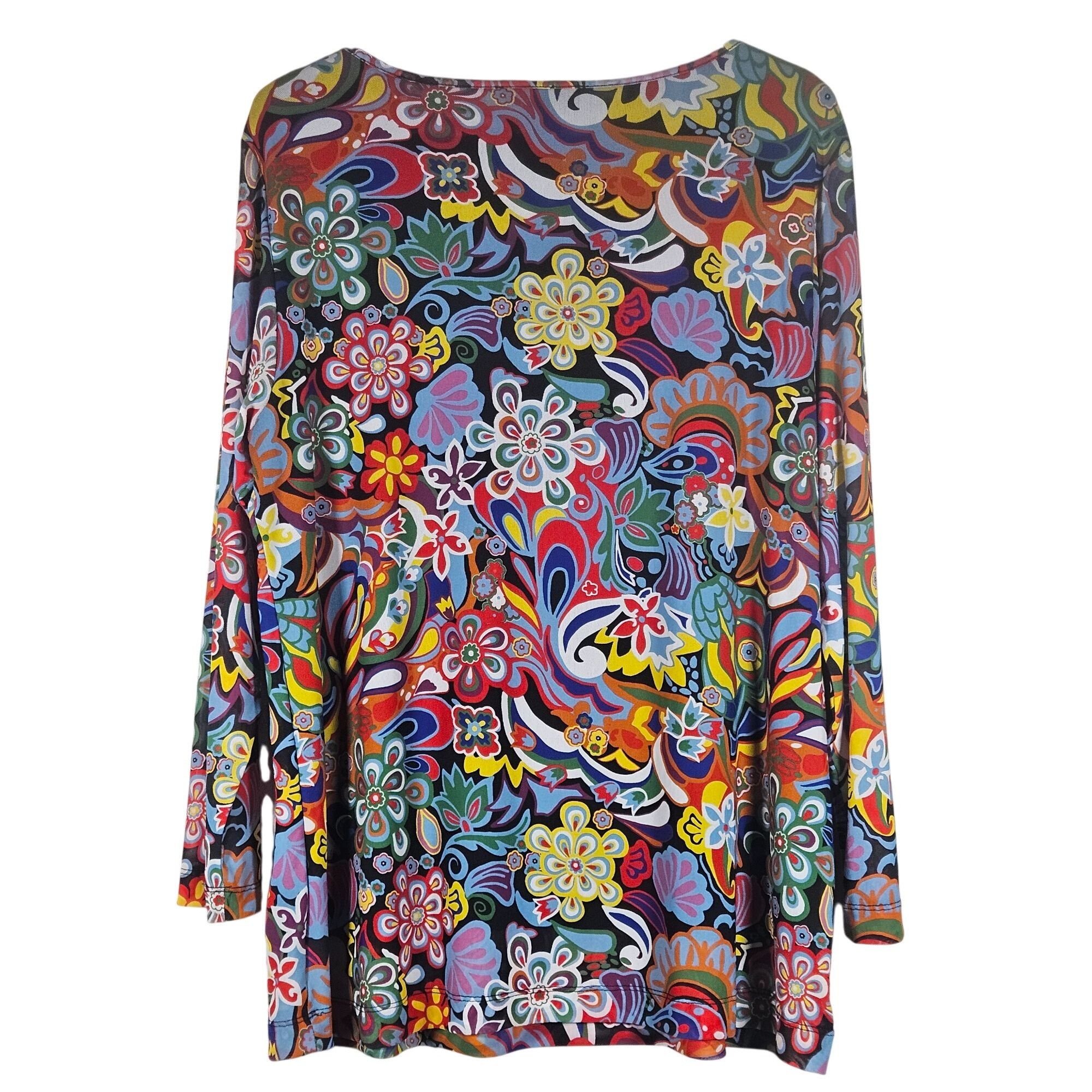 Other Ali Miles Women’s Tunic Top Floral Print M Art to Wear Smart Size M / US 6-8 / IT 42-44 - 3 Thumbnail