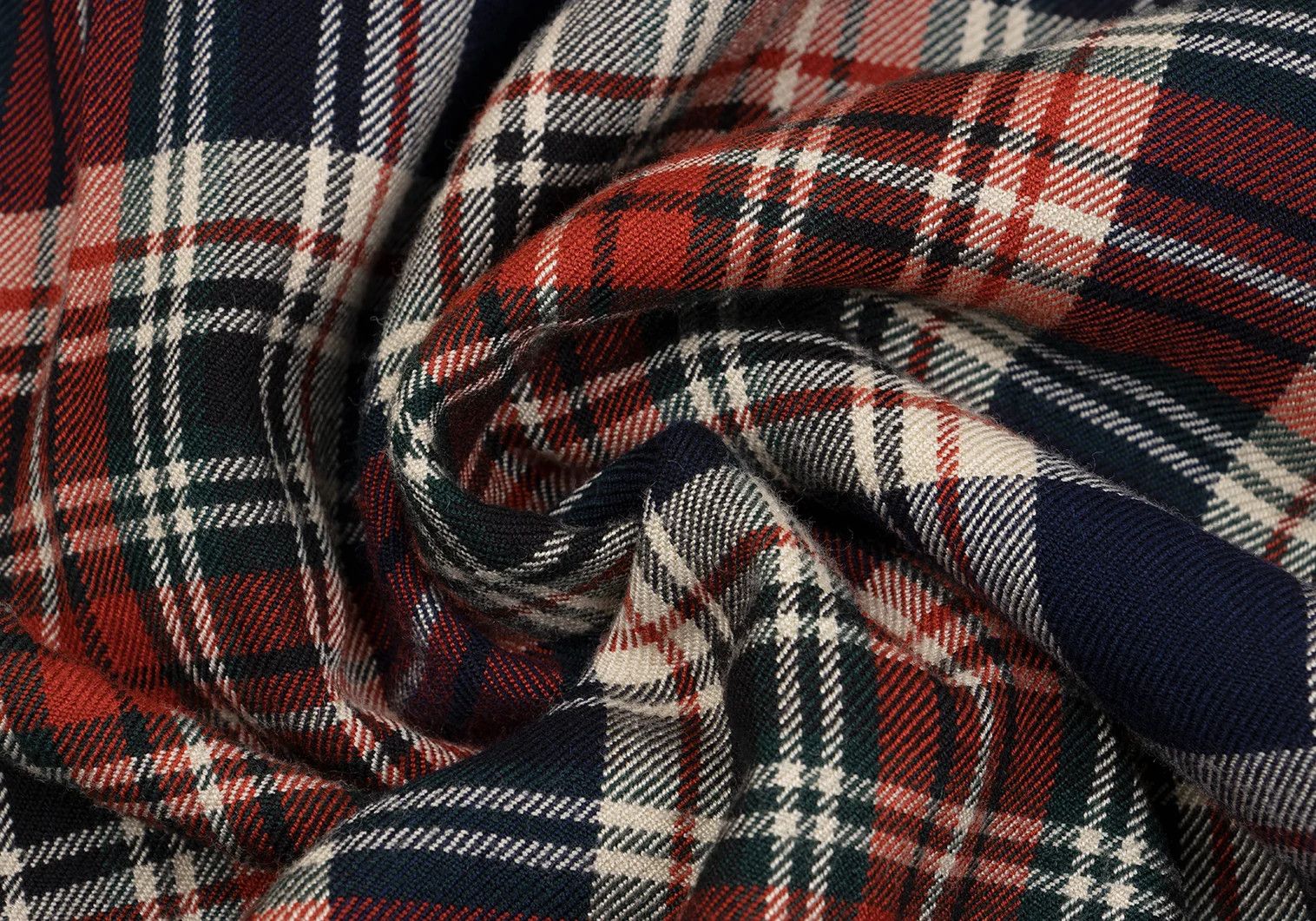 Yohji Yamamoto Yohji Yamamoto Rayon Wool Check Shirt Red Navy M Size US M / EU 48-50 / 2 - 17 Thumbnail