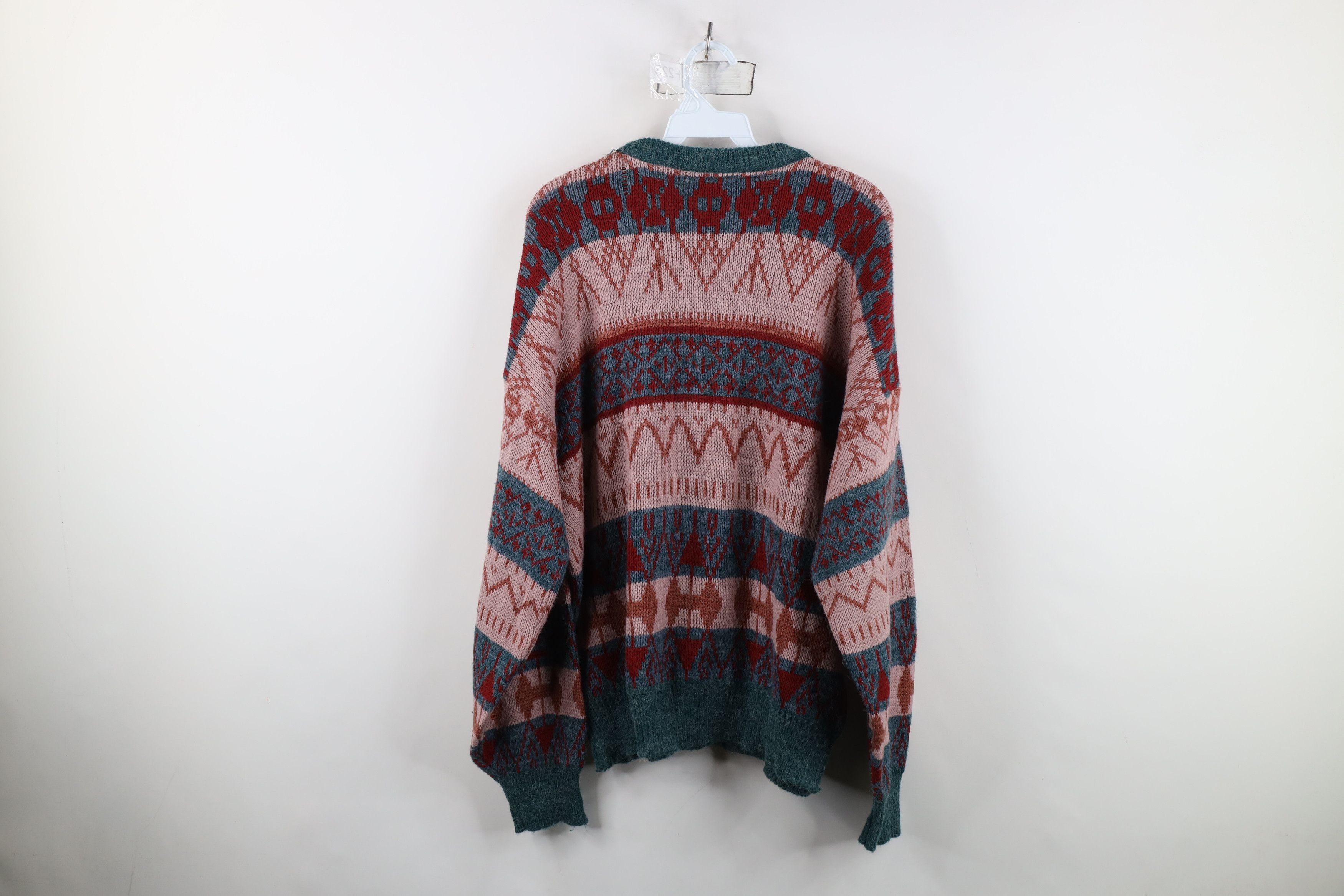 Vintage Vintage 90s Streetwear Fair Isle Knit Crewneck Sweater Size US M / EU 48-50 / 2 - 10 Thumbnail