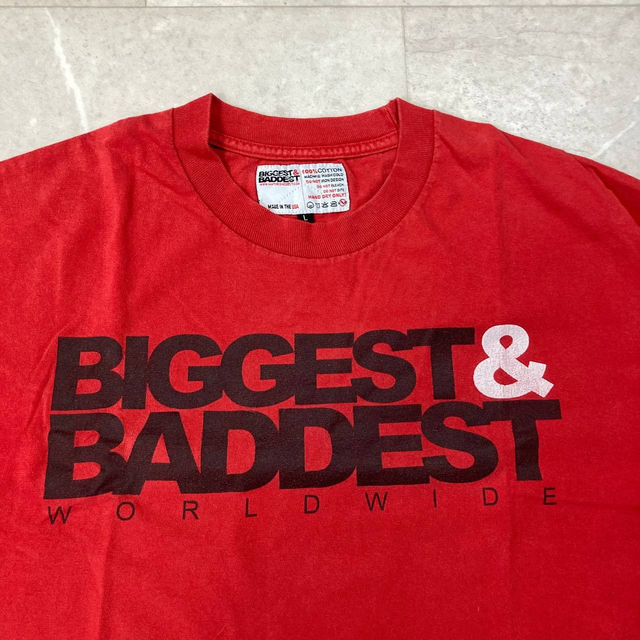 Vintage Vintage Biggest & Baddest Worldwide Made In USA Tee Size US L / EU 52-54 / 3 - 2 Thumbnail