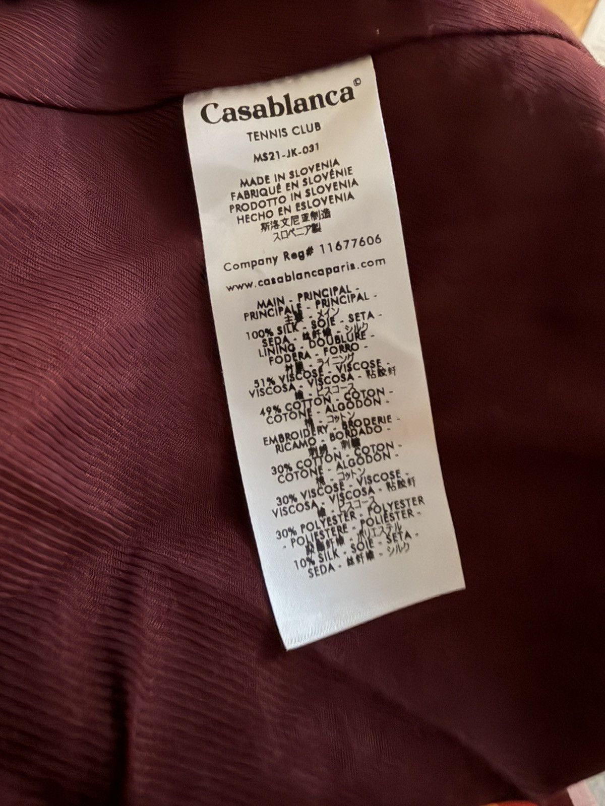 Casablanca ****RARE CASABLANCA SATIN BOMBER Size US XL / EU 56 / 4 - 4 Thumbnail
