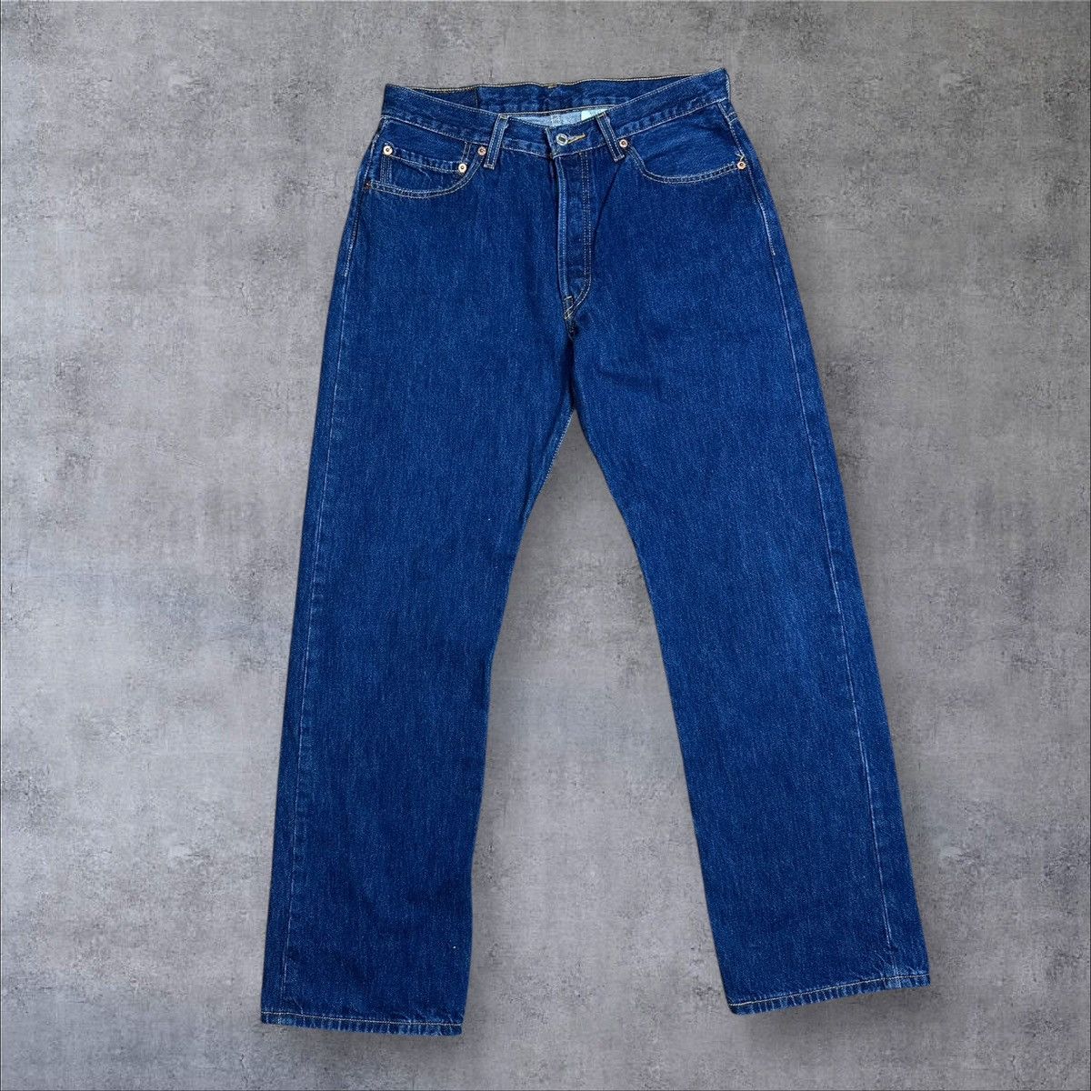 Levi's × Vintage Vintage Levi’s 501 Navy Blue Jeans Denim Pants W34 L32 Size US 34 / EU 50 - 8 Thumbnail