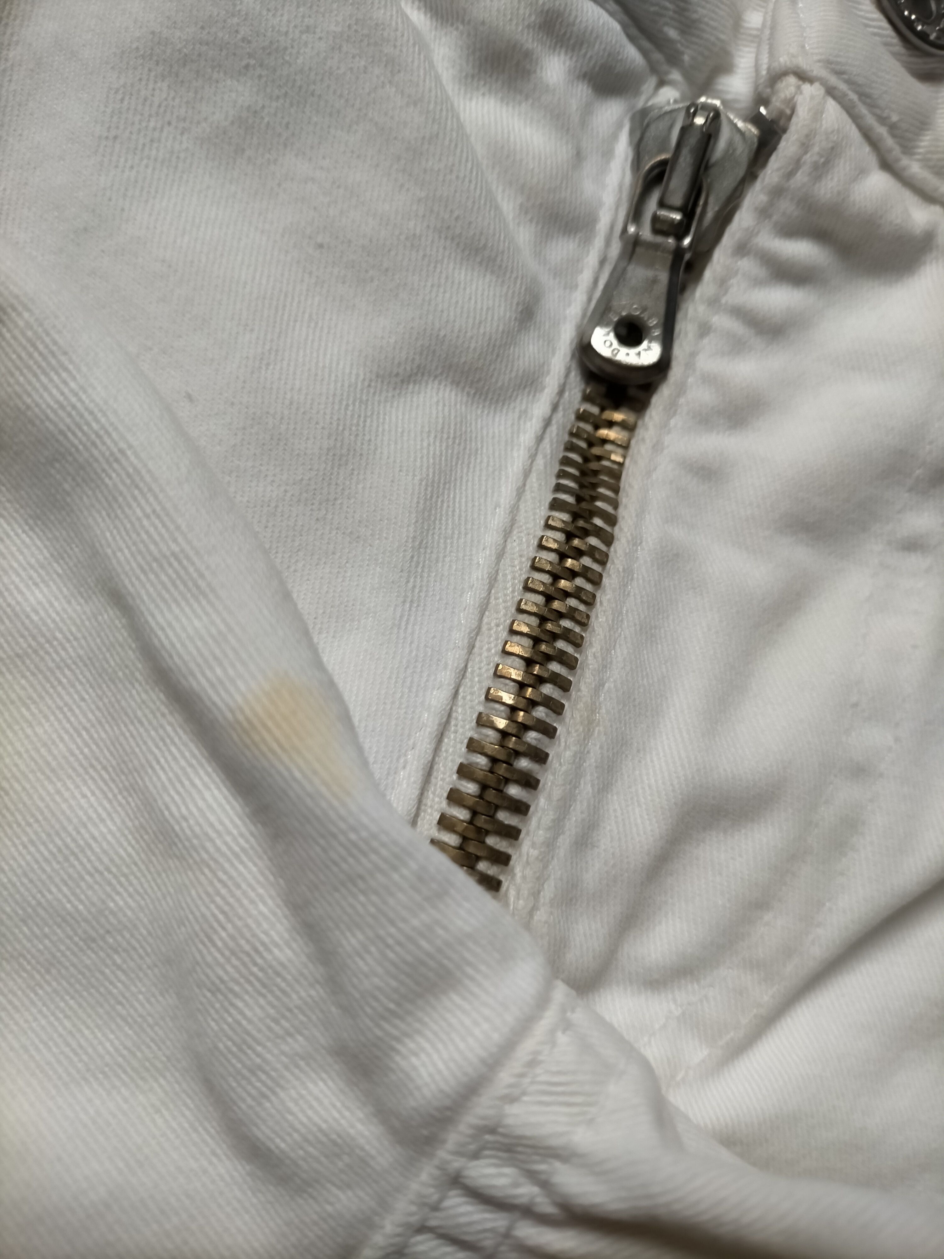 Dolce & Gabbana Dolce&Gabbana White Ripped Jeans 2005 Zipped Denim Size US 34 / EU 50 - 18 Thumbnail