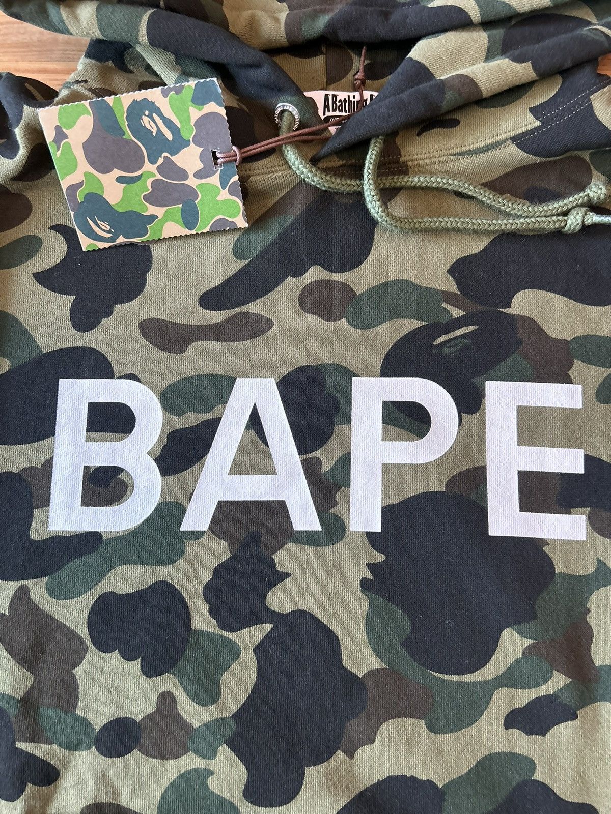 Bape NEW Bape Green Camo 1st Camo Pullover Hoodie Size US L / EU 52-54 / 3 - 6 Thumbnail