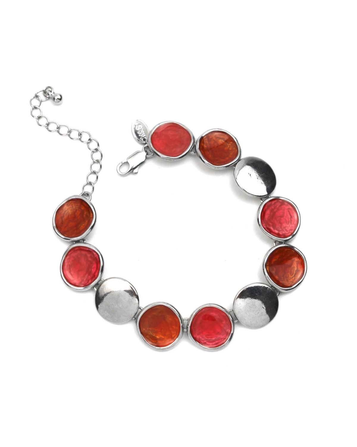 Hysteric Glamour 2000S M&S JAPAN GLOSSY RED & AMBER RESIN DISC BRACELET Size ONE SIZE - 1 Thumbnail