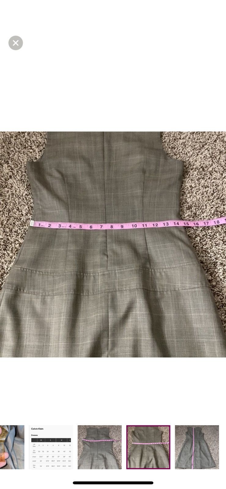 Calvin Klein Calvin Klein tartan plaid office dress Size S / US 4 / IT 40 - 7 Thumbnail