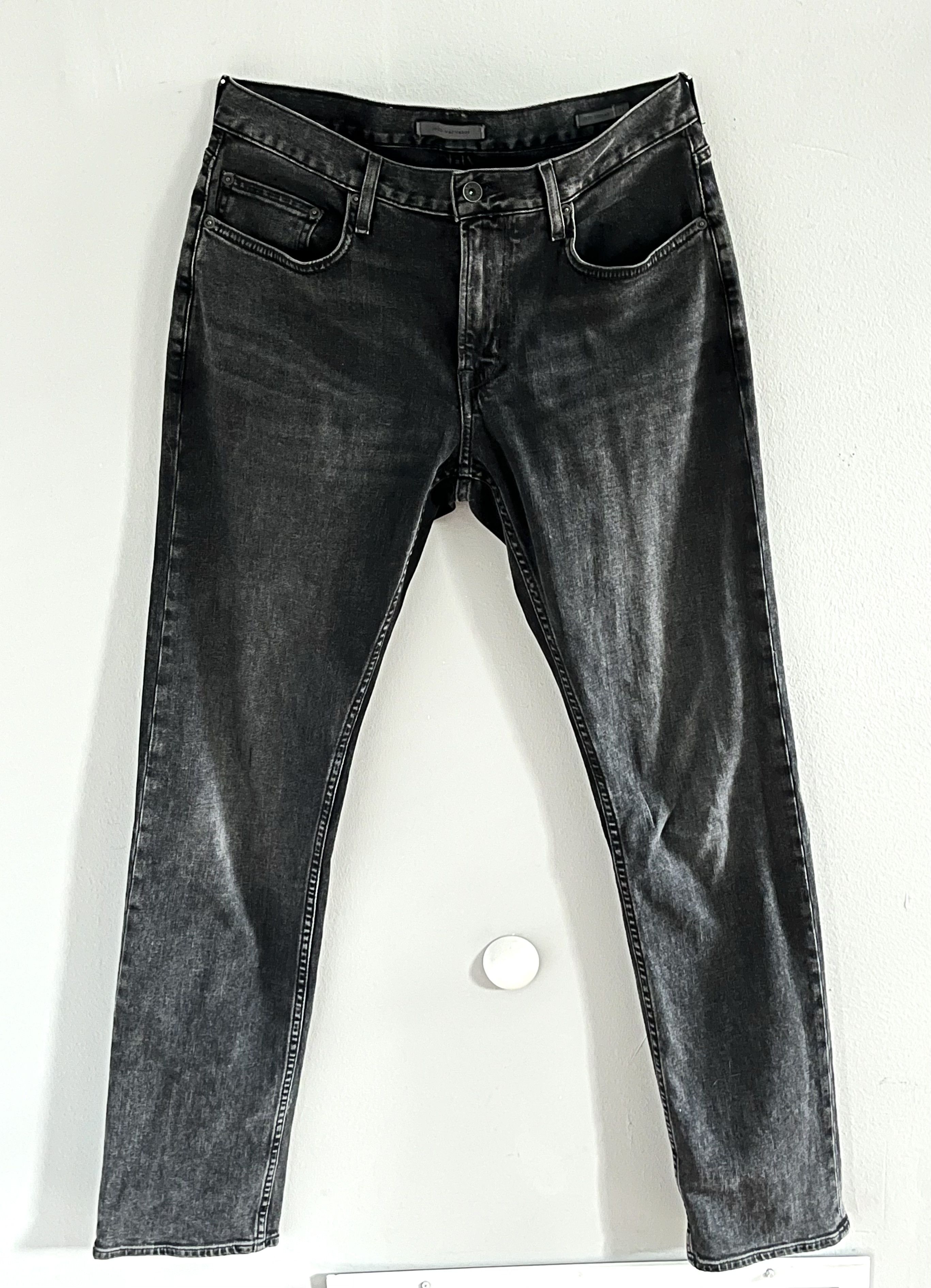John Varvatos John Varvatos Skinny Black Denim - 34 Size US 34 / EU 50 - 1 Thumbnail