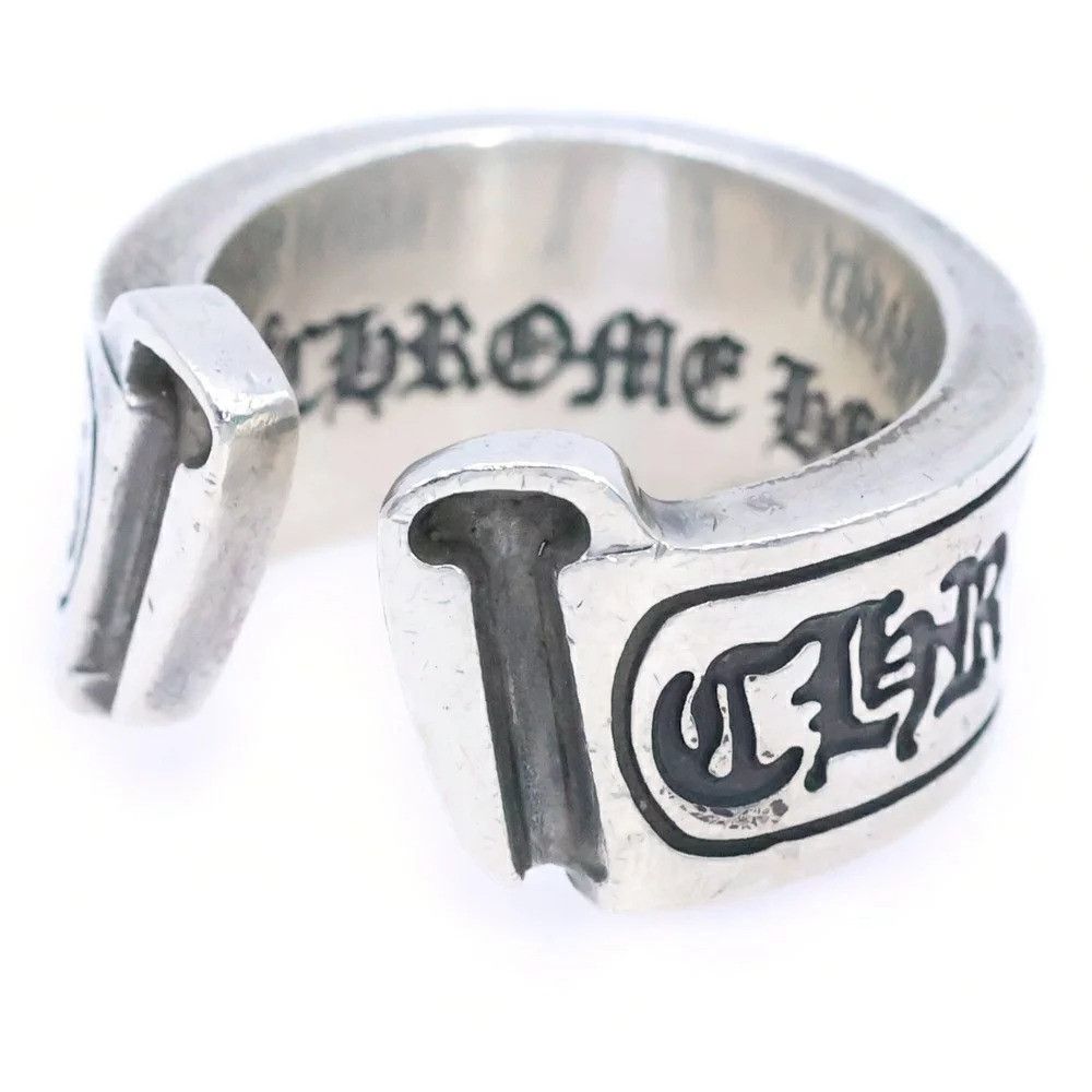 Chrome Hearts 9.5 CHROME HEARTS LARGE SCROLL LABEL RING silver Size ONE SIZE - 8 Thumbnail