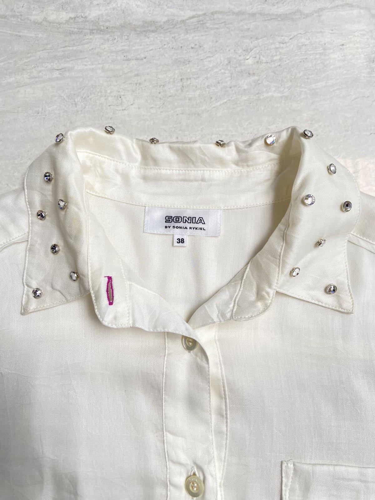 Sonia Rykiel SONIA By SONIA RYKIEL White Shirt Size S / US 4 / IT 40 - 5 Thumbnail
