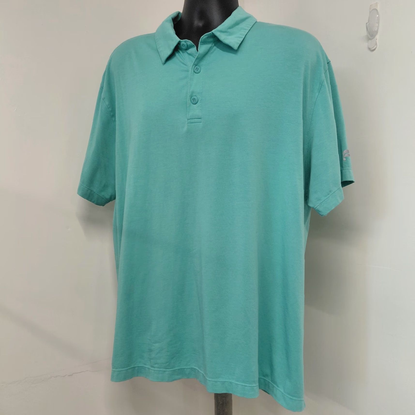 Fabletics Fabletics Polo Shirt Mens XXL Green Stretch Short Sleeve Athletic Golf EUC Shirt Men Green Stretch Polo EUC Vintage No Size US XXL / EU 58 / 5 - 3 Thumbnail