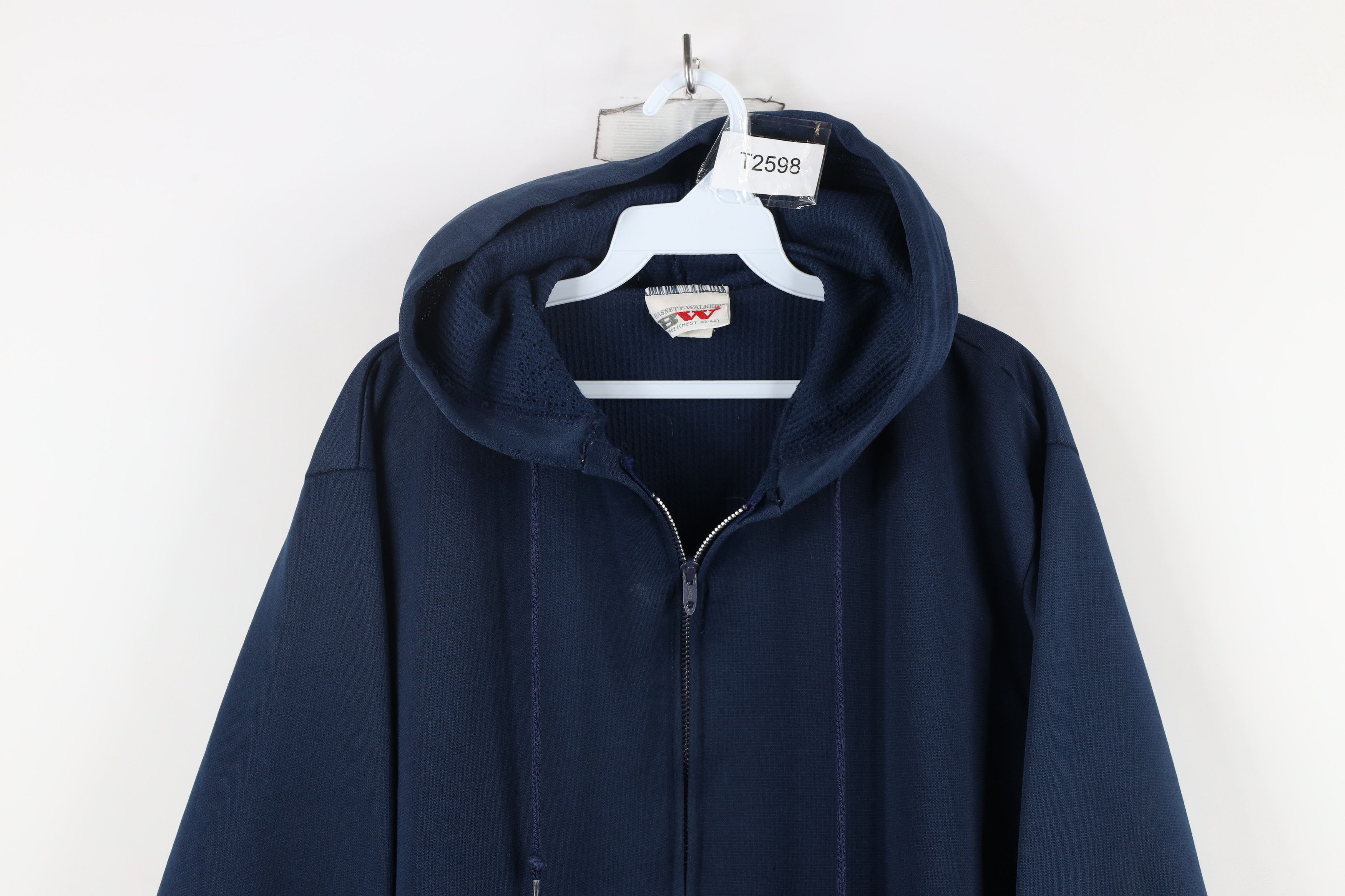 Vintage Vintage 80s 90s Streetwear Thermal Lined Full Zip Hoodie USA Size L / US 10 / IT 46 - 2 Thumbnail