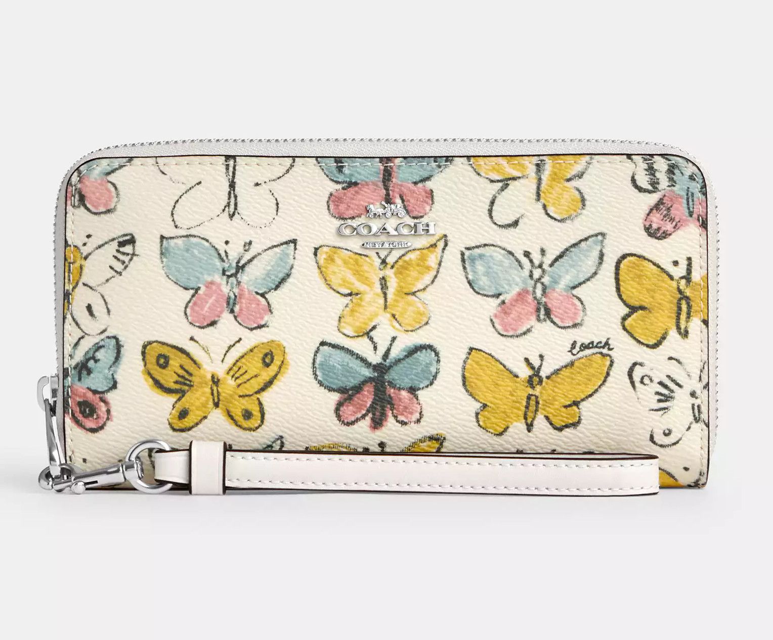 Coach Long Zip Around Wallet With Butterfly Print CAO82 Size ONE SIZE - 5 Thumbnail