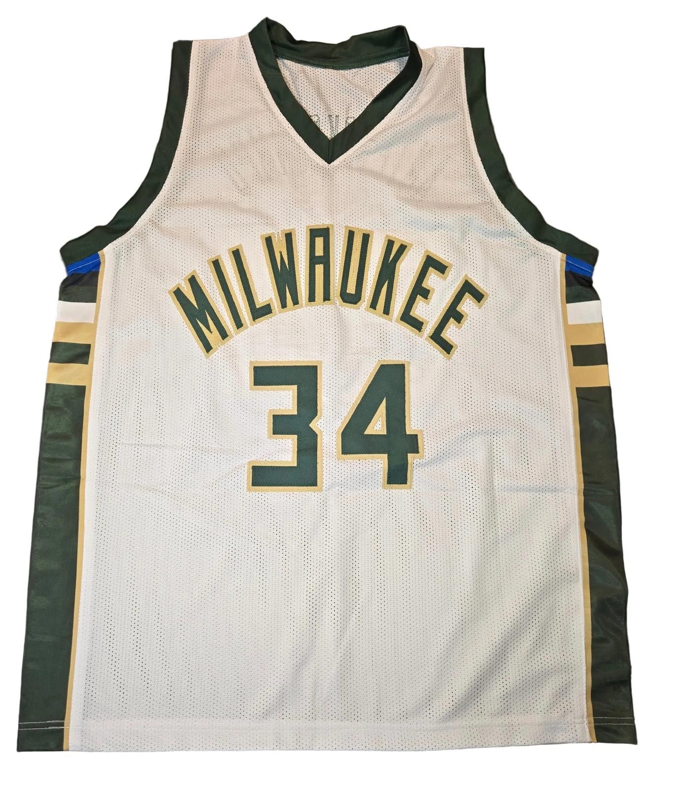 Other Giannis Antetokounmpo Custom Basketball Jersey With COA Size ONE SIZE - 2 Thumbnail