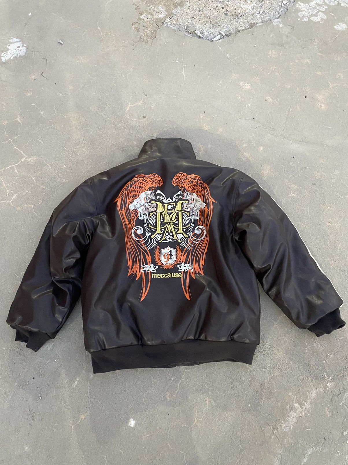 Mecca × Vintage Vintage Mecca USA winter leather puff jacket Size US S / EU 44-46 / 1 - 1 Thumbnail